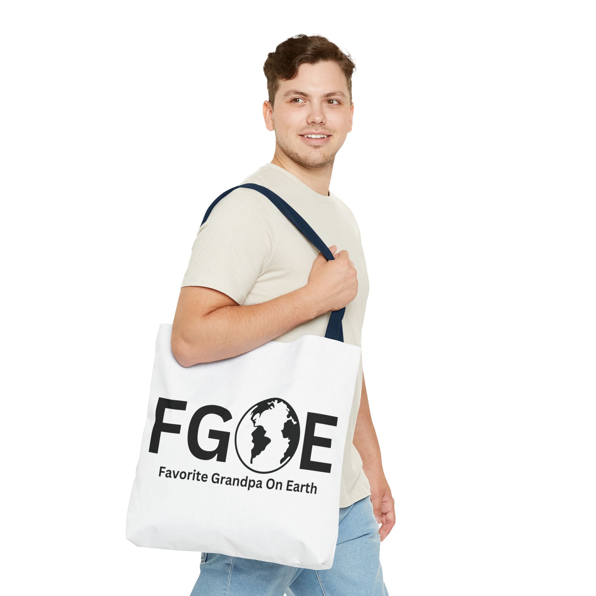 Favorite Grandpa On Earth (FGOE) Tote Bag - Custom Printed Stylish and Functional Tote
