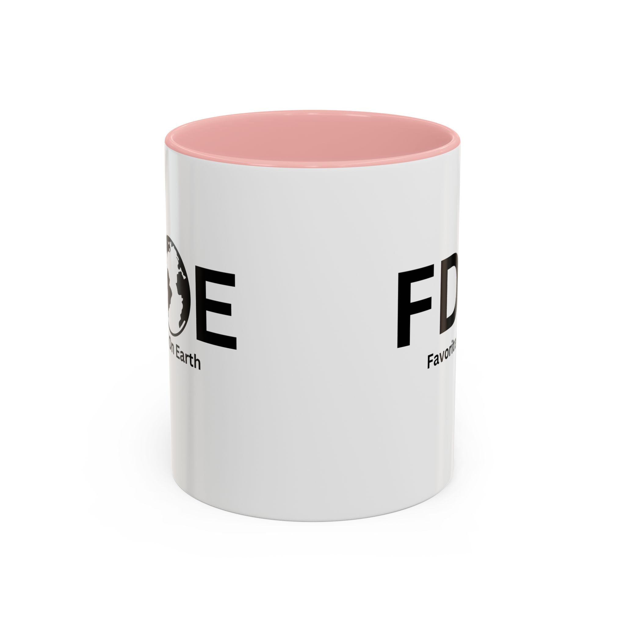 Favorite Dad On Earth (FDOE) Accent Coffee Mug (11oz, 15oz)