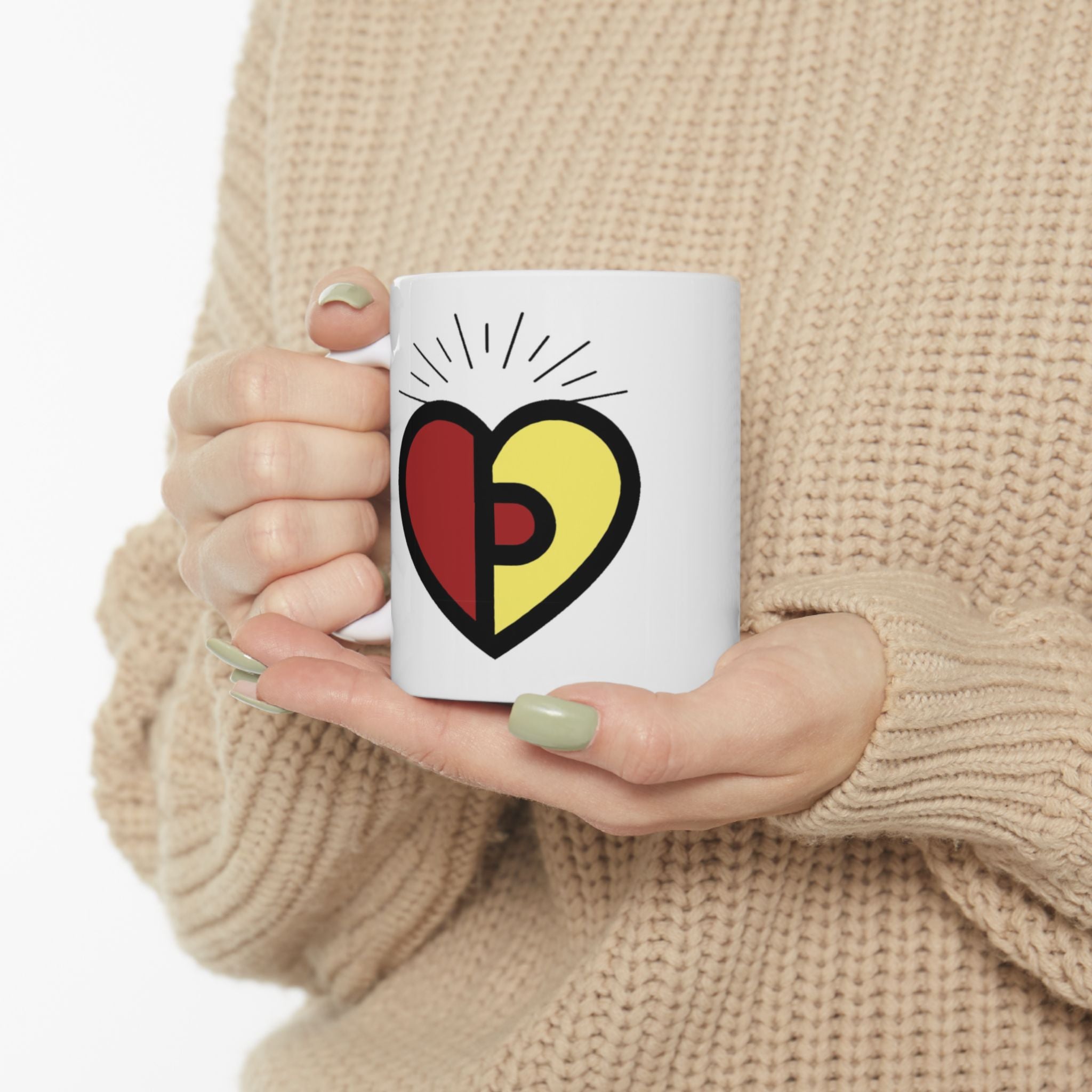 Passionoy Logo Accent Coffee Mug (11oz, 15oz)