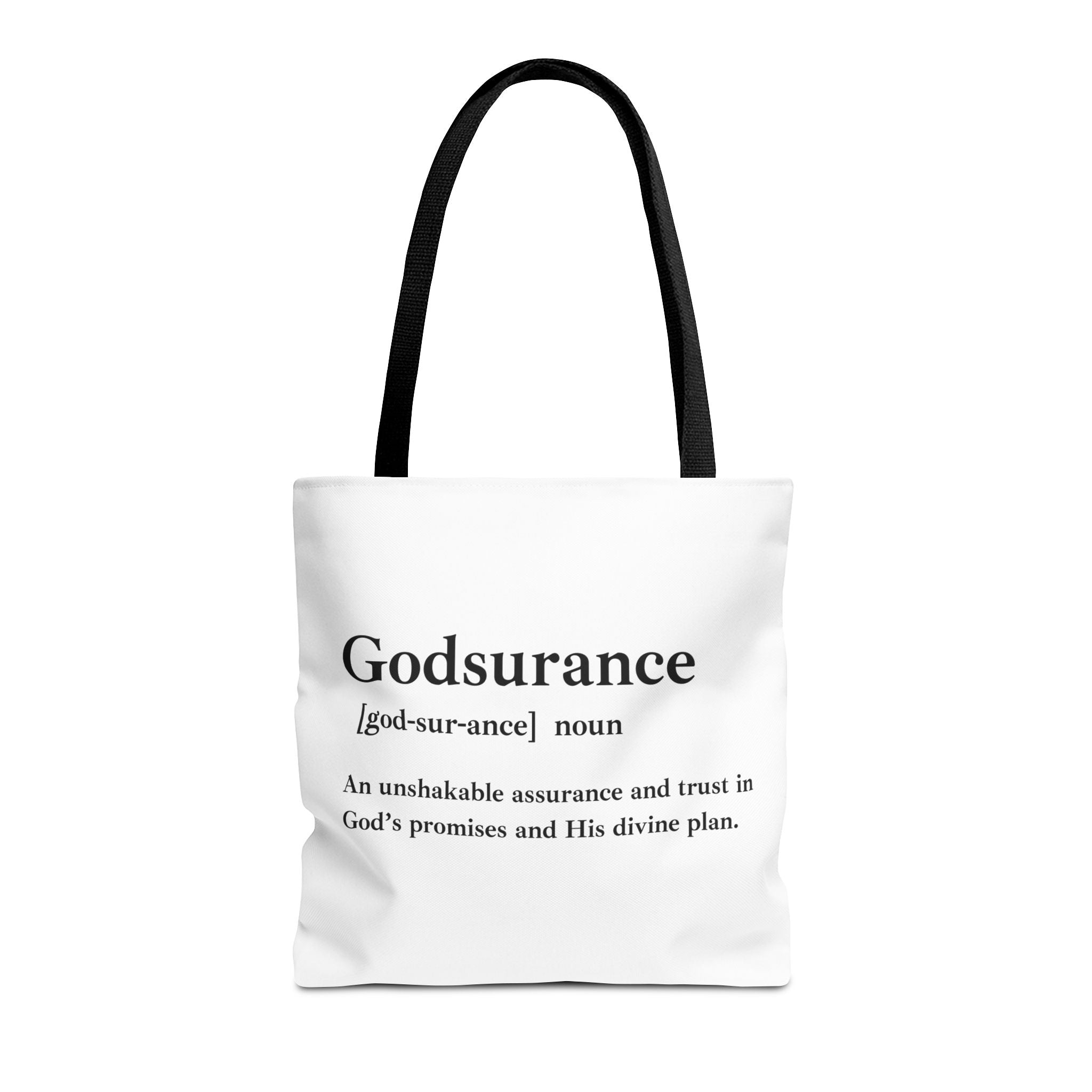 Godsurance Tote Bag - Custom Printed Stylish and Functional Tote
