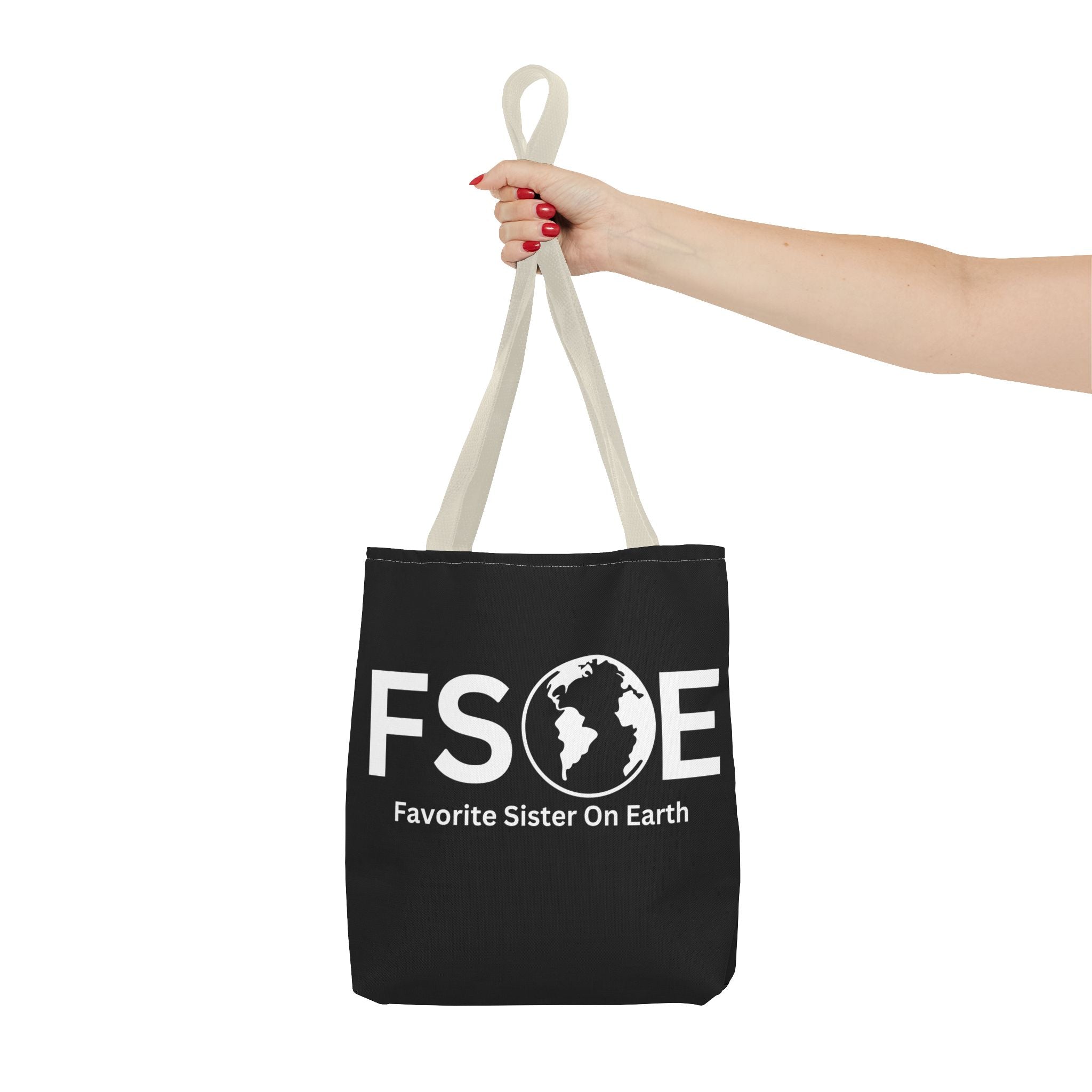 Favorite Sister On Earth (FSOE) Tote Bag - Custom Printed Stylish and Functional Tote