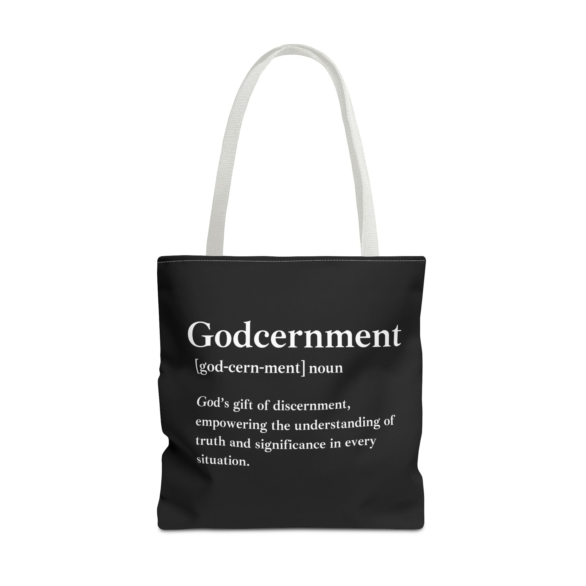 Godcernment Tote Bag - Custom Printed Stylish and Functional Tote