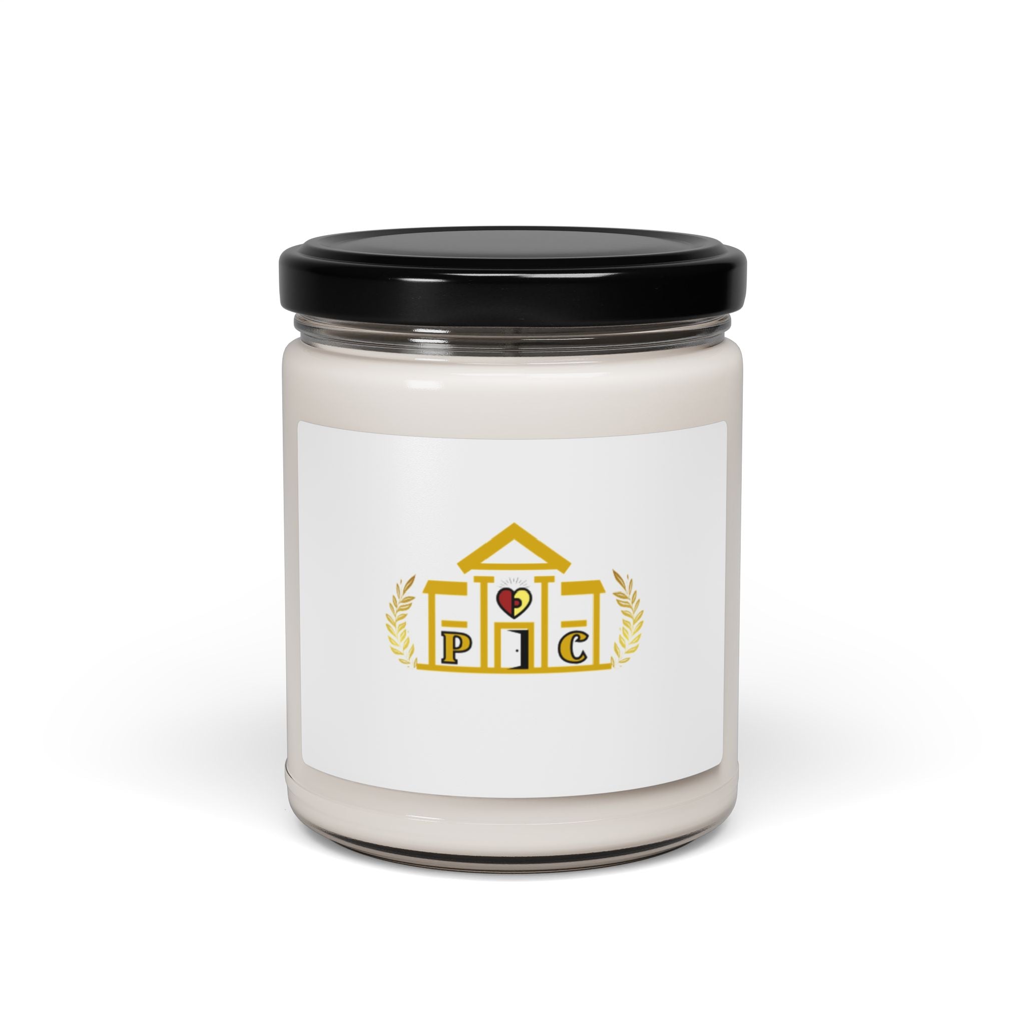 Passionoy Clubhouse Logo Scented Soy Candle - 9oz Aromatic Candle in Custom Glass Jar