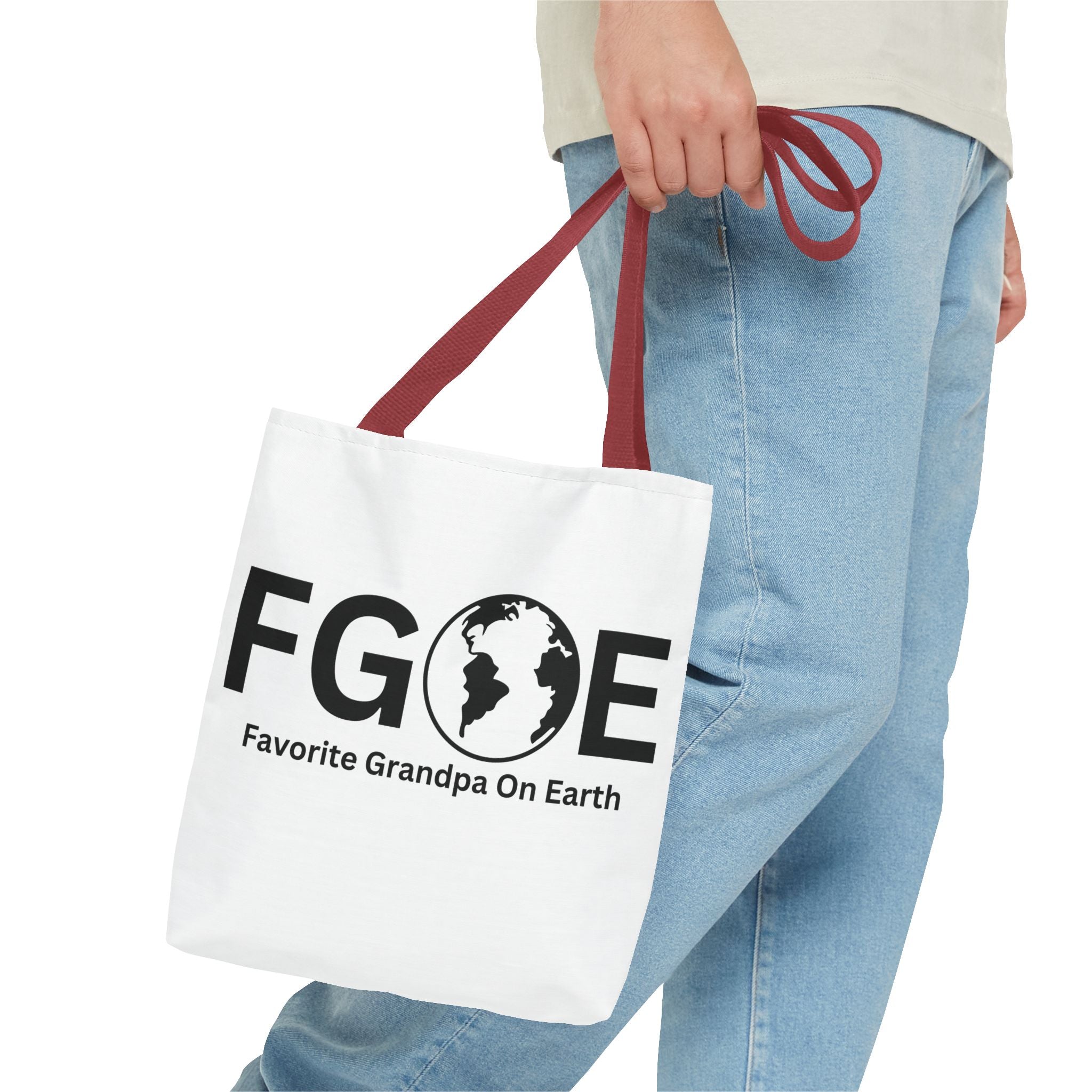 Favorite Grandpa On Earth (FGOE) Tote Bag - Custom Printed Stylish and Functional Tote