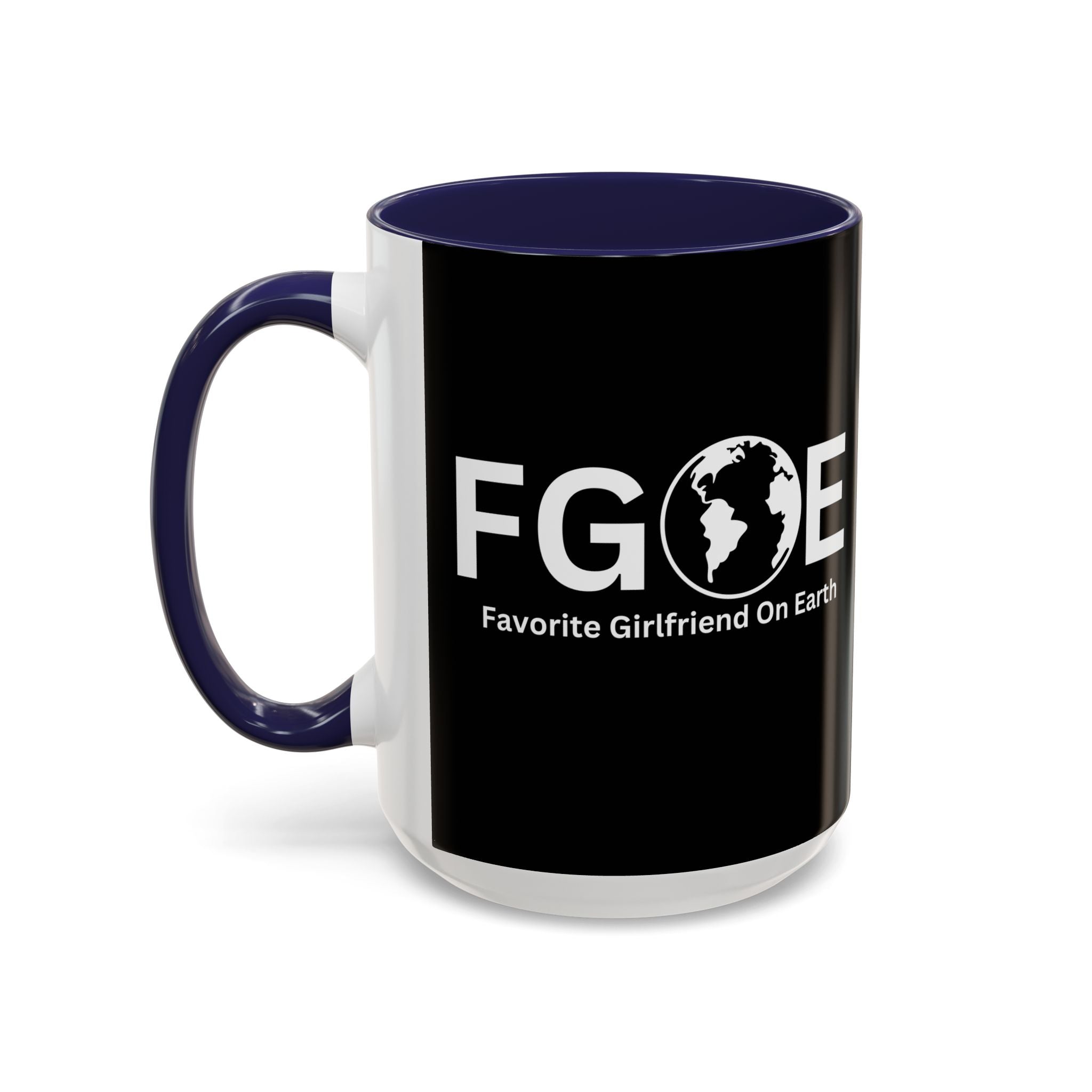Favorite Girlfriend On Earth (FGOE) Accent Coffee Mug (11oz, 15oz)