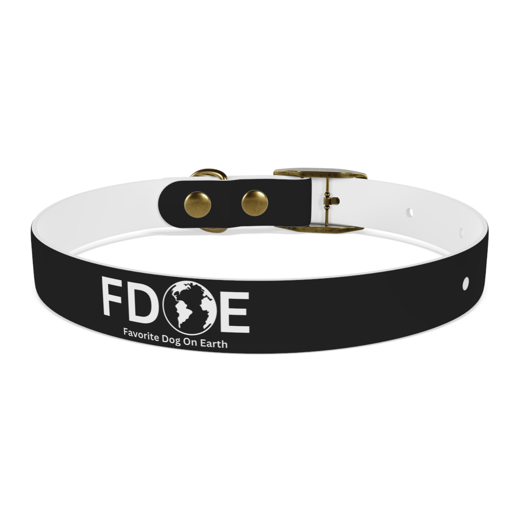 Favorite Dog On Earth (FDOE) Personalized Dog Collar - Customizable and Stylish Pet Accessory