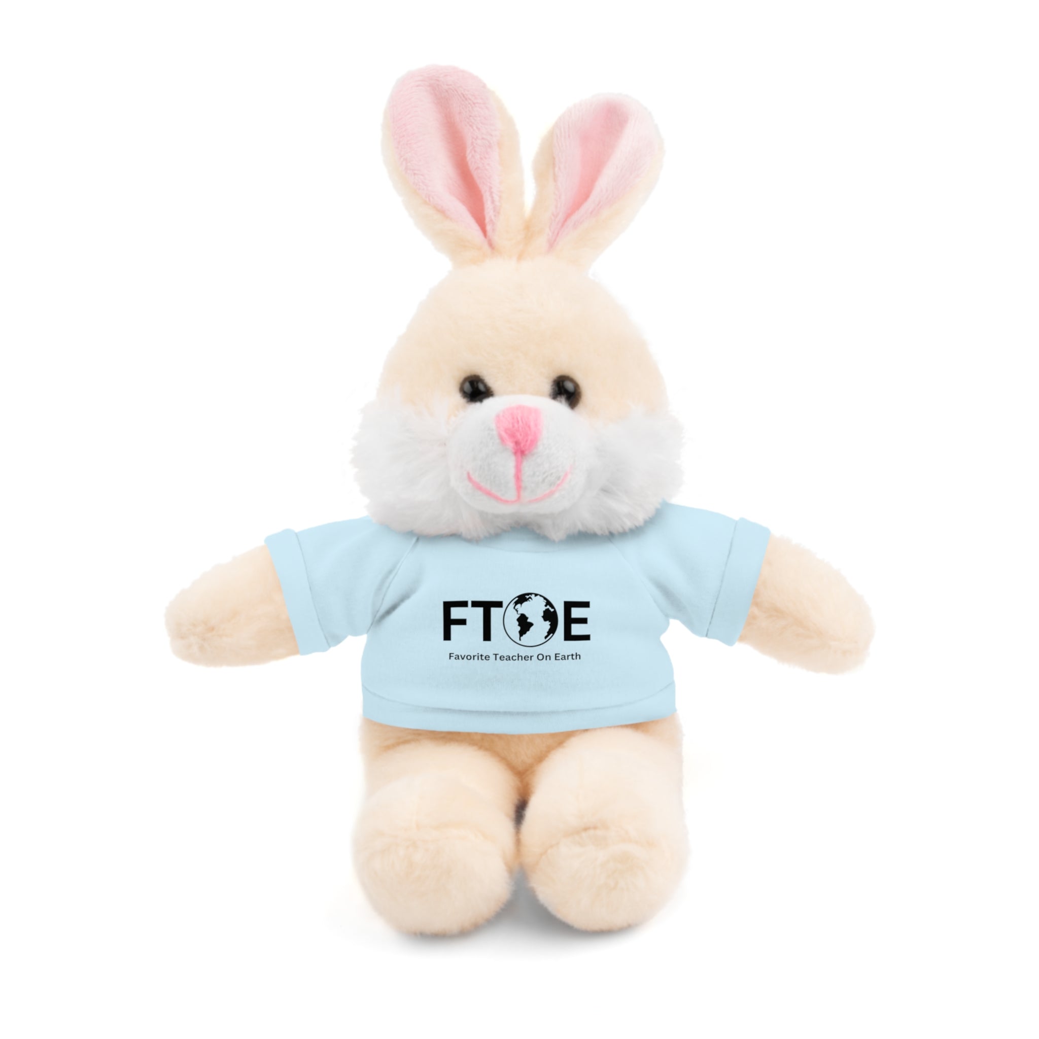 Stuffed Animal Gift – Favorite Teacher on Earth (FTOE) – Customizable T-Shirt & Animal
