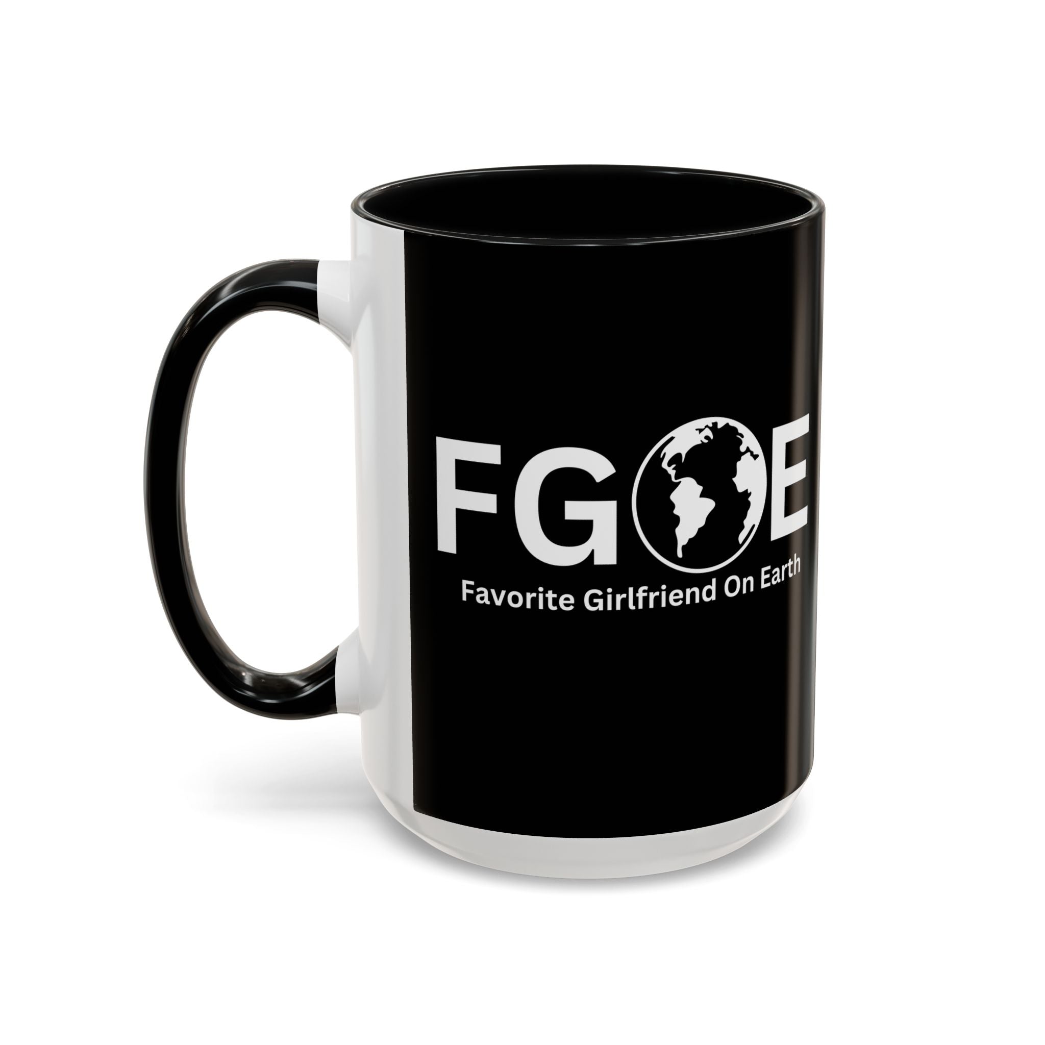 Favorite Girlfriend On Earth (FGOE) Accent Coffee Mug (11oz, 15oz)