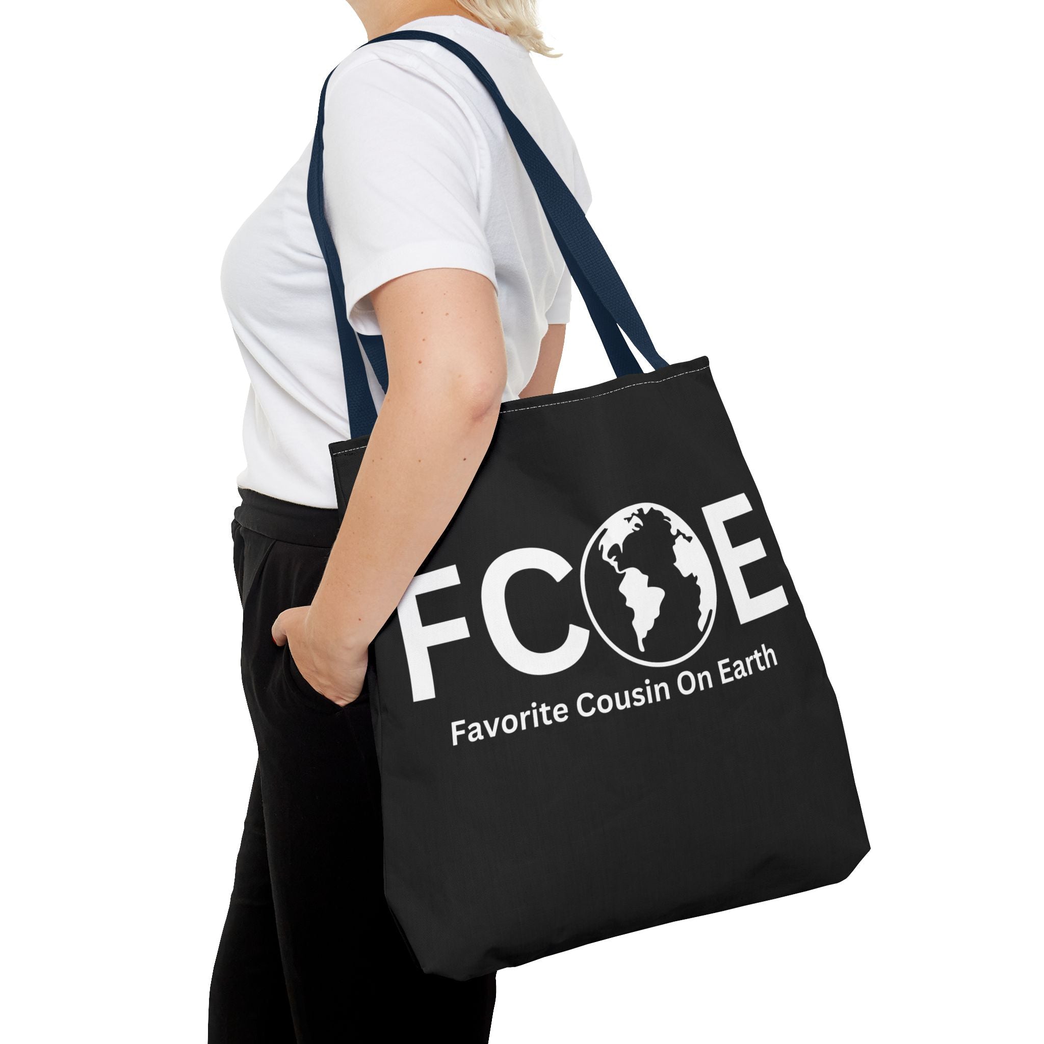 Favorite Cousin On Earth (FCOE) Tote Bag - Custom Printed Stylish and Functional Tote