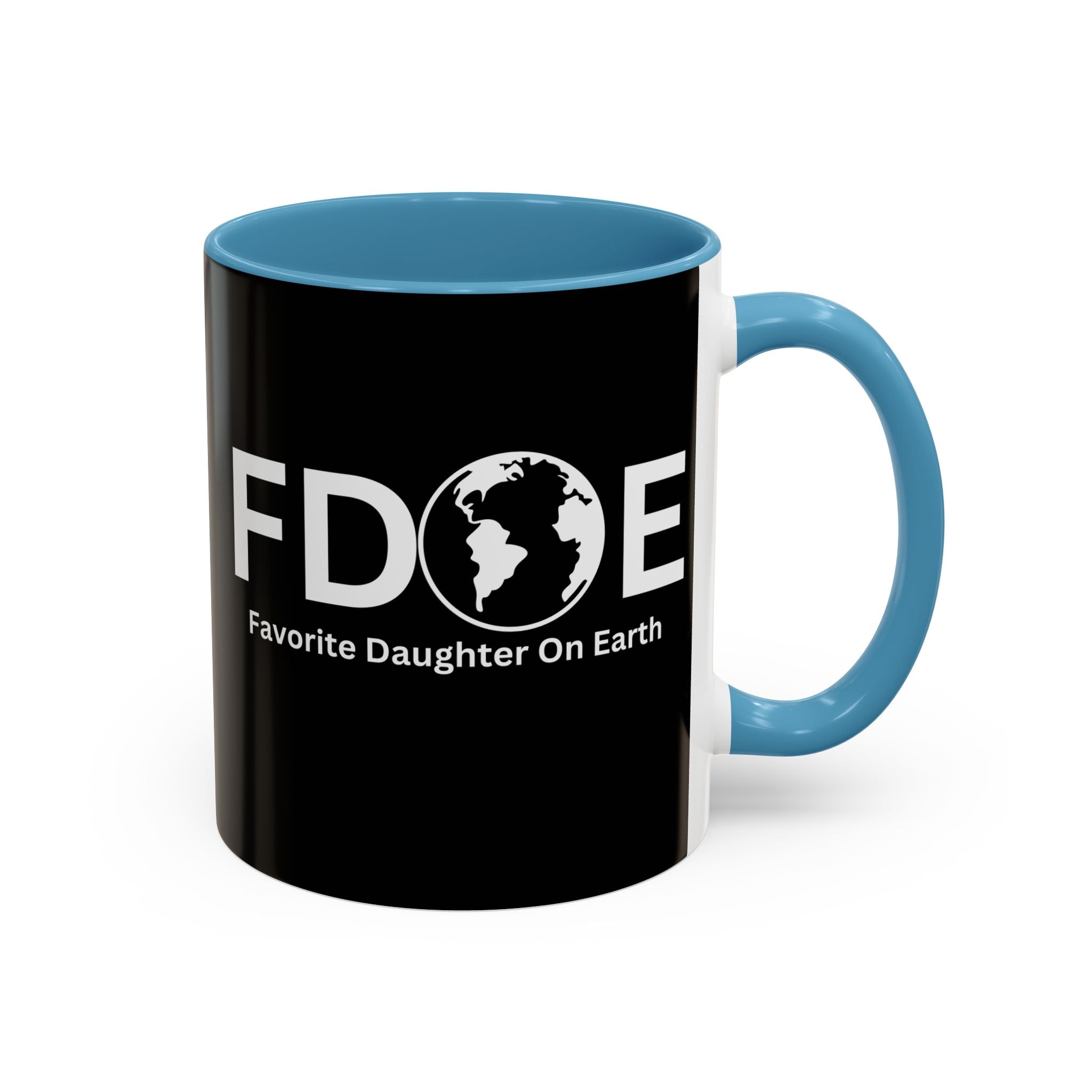 Favorite Daughter On Earth (FDOE) Accent Coffee Mug (11oz, 15oz)