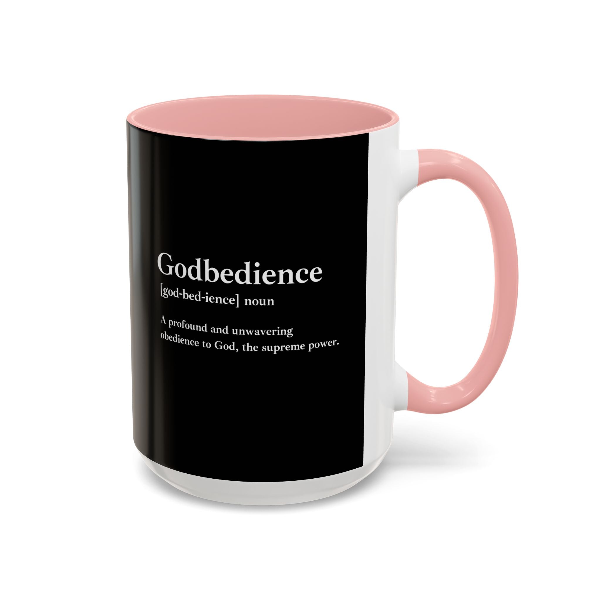 Godbedience Accent Coffee Mug (11, 15oz)