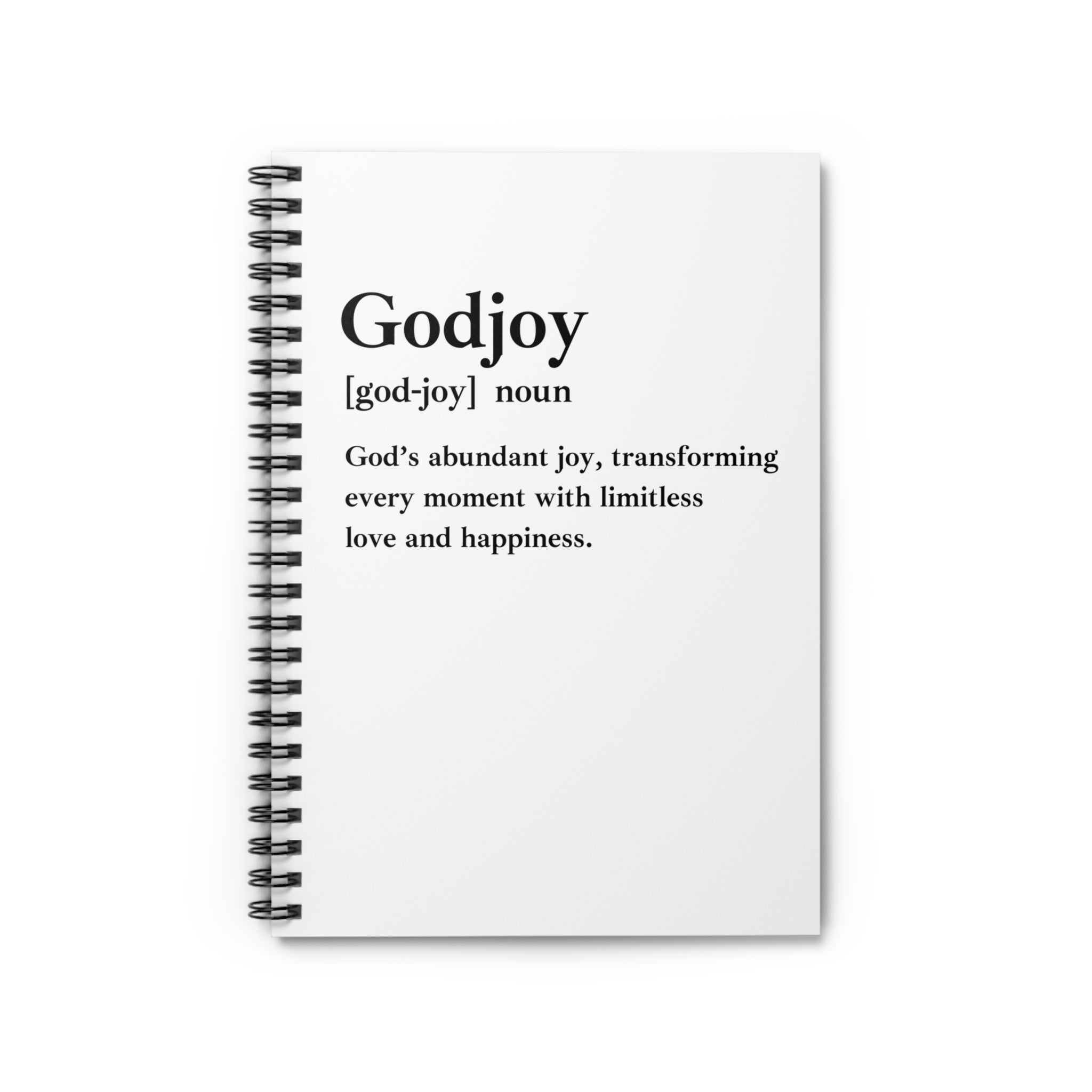 Godjoy Spiral Notebook - 118 Page Ruled Line Notebook for Everyday Use