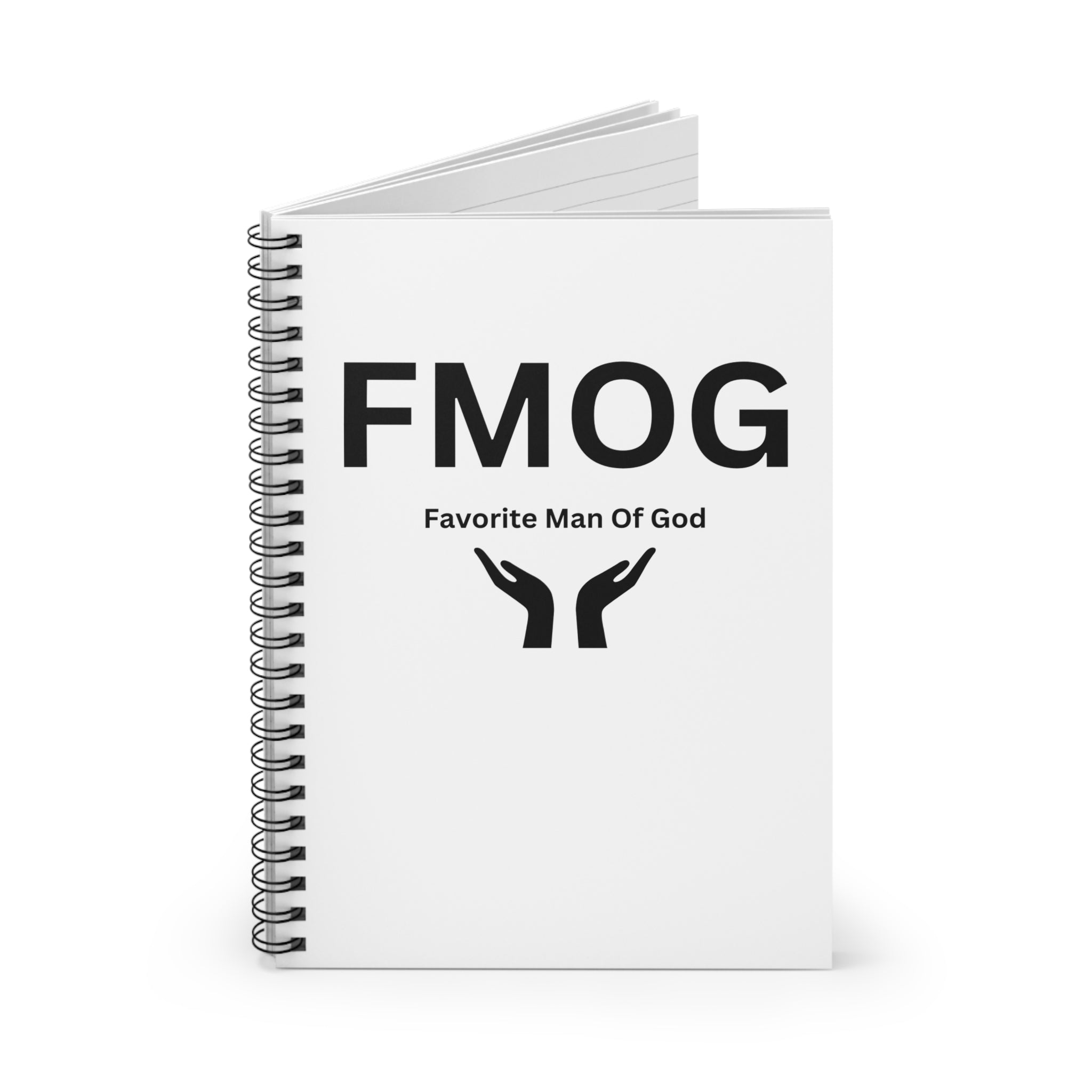 Favorite Man of God (FMOG) Spiral Notebook - 118 Page Ruled Line Notebook for Everyday Use