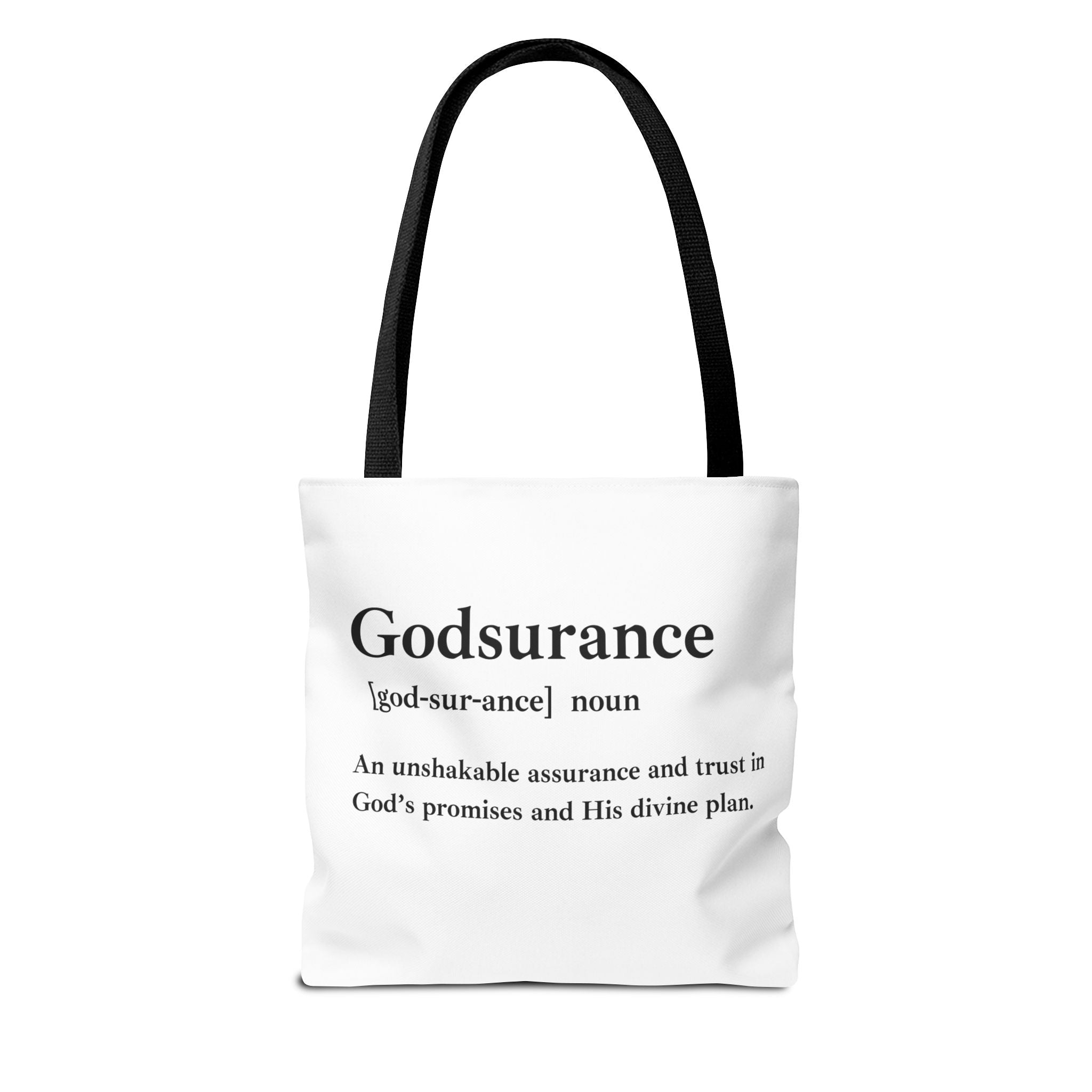 Godsurance Tote Bag - Custom Printed Stylish and Functional Tote
