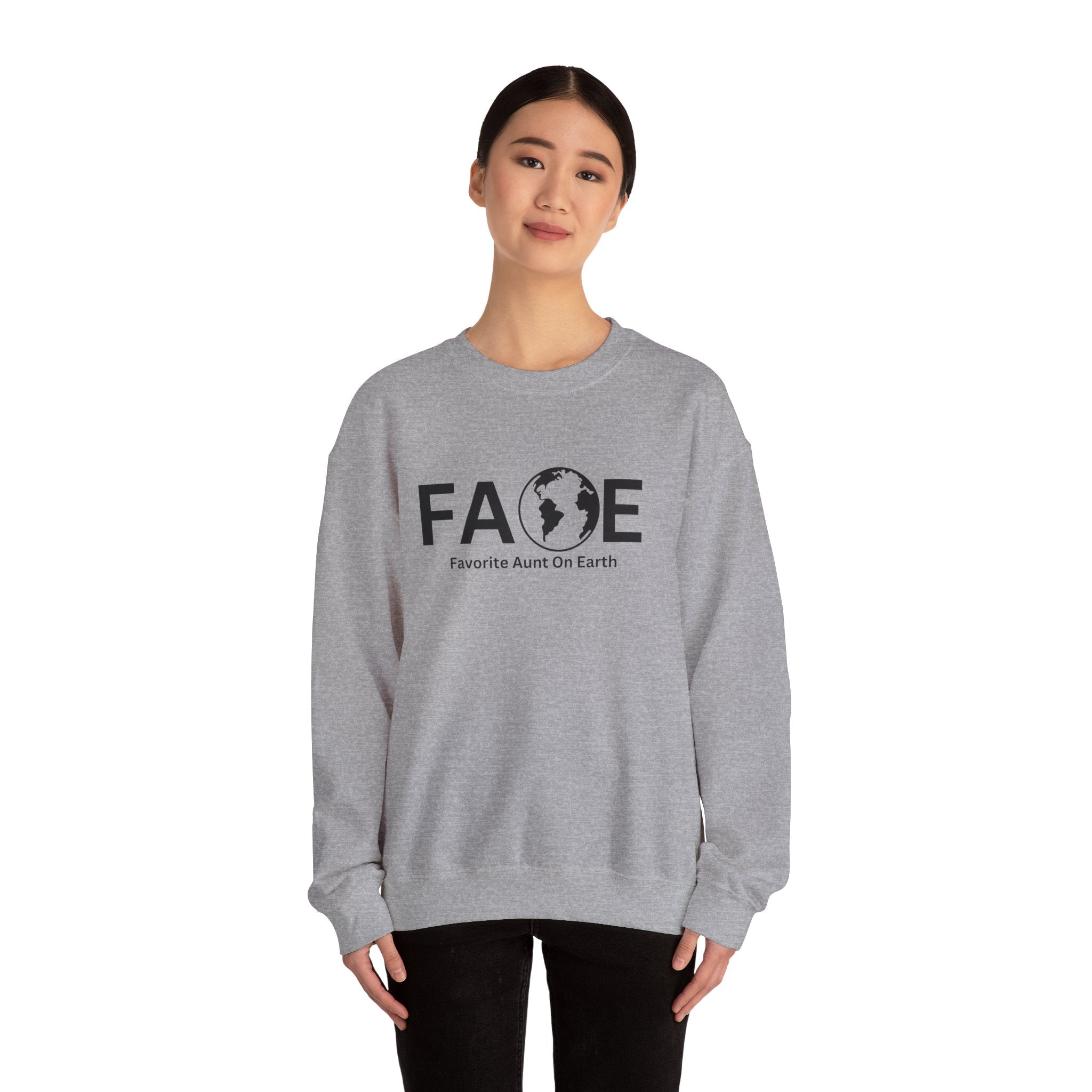 Favorite Aunt On Earth (FAOE) - Unisex Heavy Blend™ Crewneck Sweatshirt
