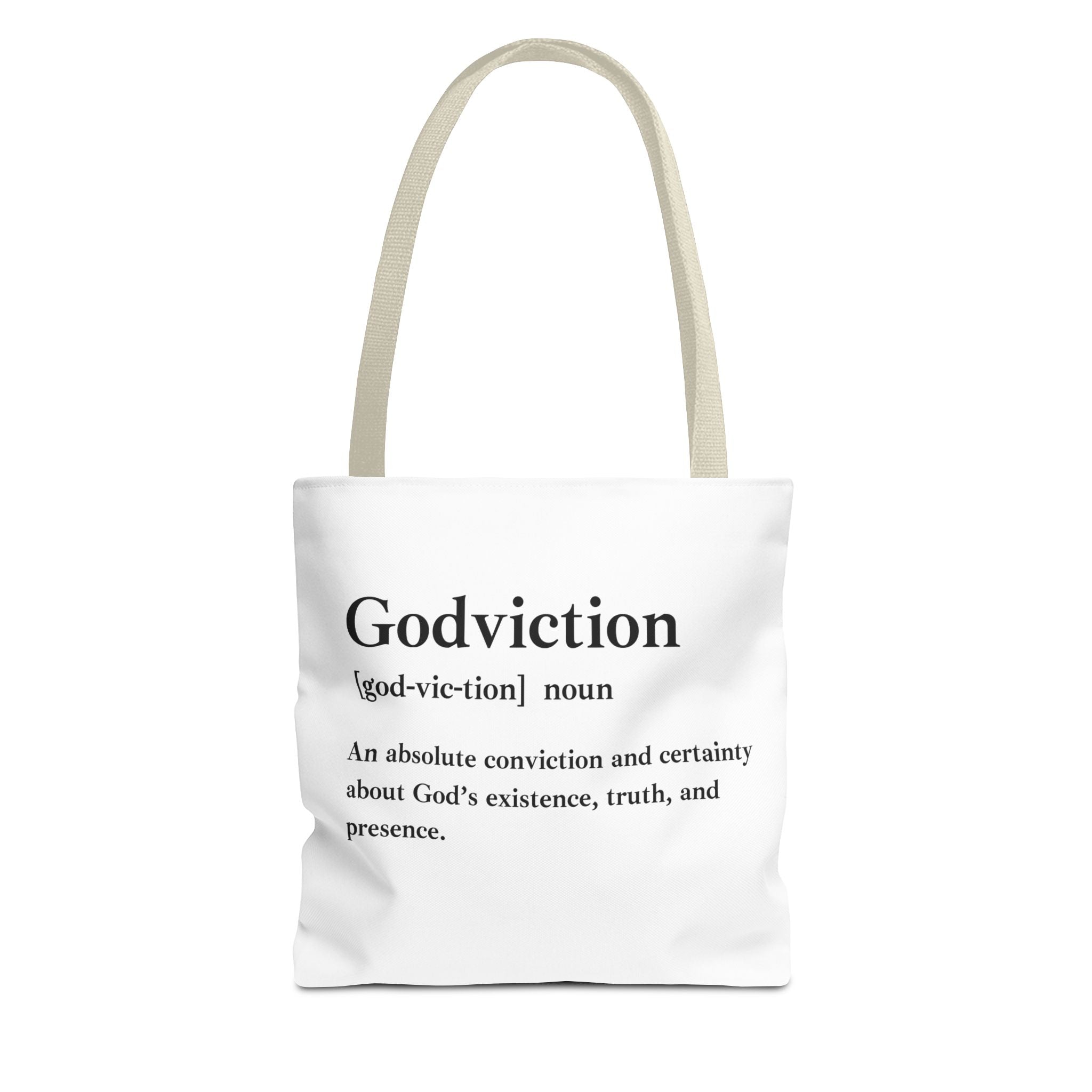 Godviction Tote Bag - Custom Printed Stylish and Functional Tote