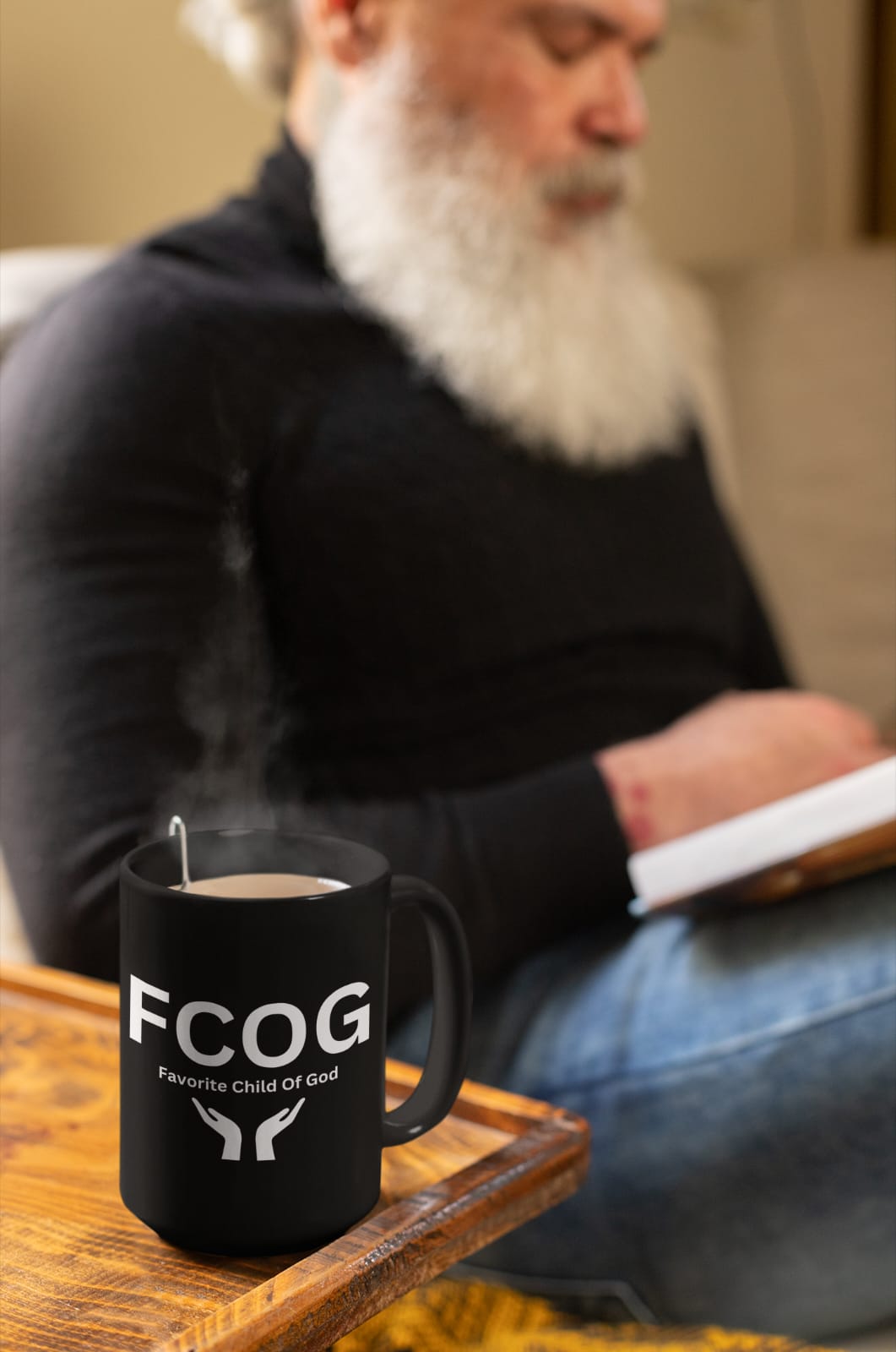 Favorite Child of God (FCOG) Accent Coffee Mug (11, 15oz)