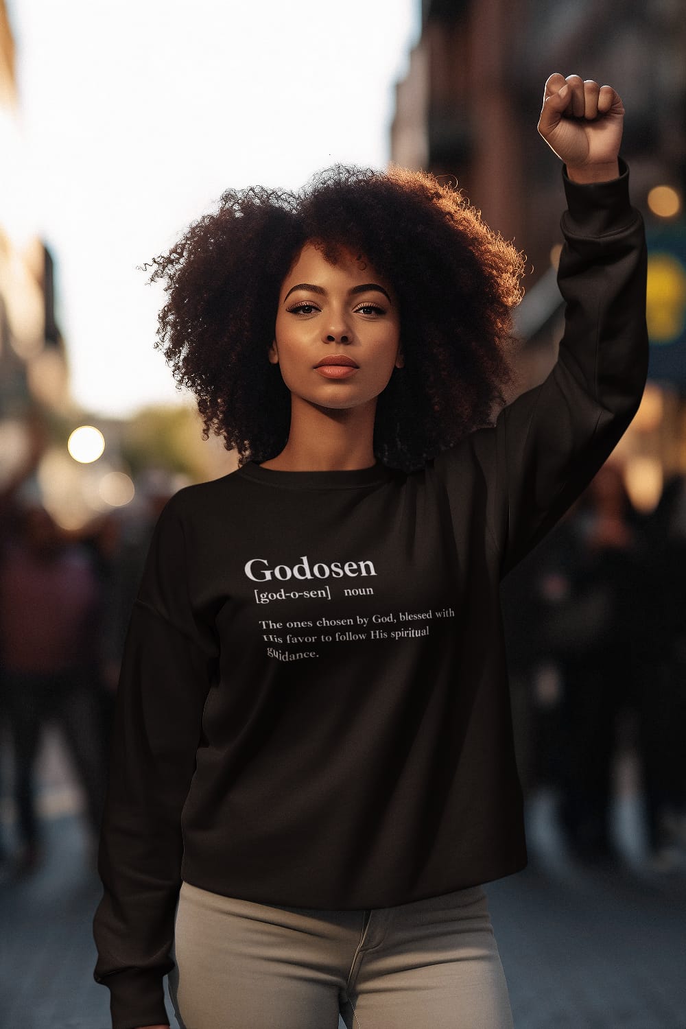 Godosen Unisex Heavy Blend Crewneck Sweatshirt - Cozy and Durable Style