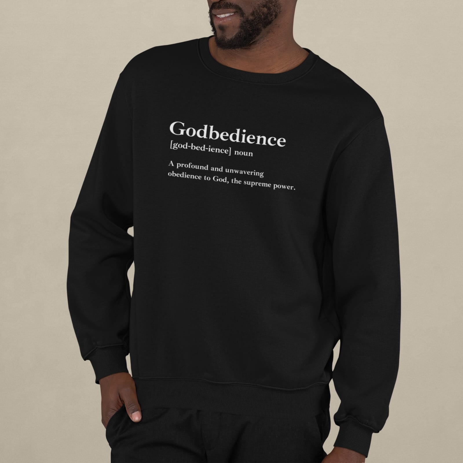 Godbedience Unisex Heavy Blend™ Crewneck Sweatshirt | Comfortable & Durable Everyday Wear