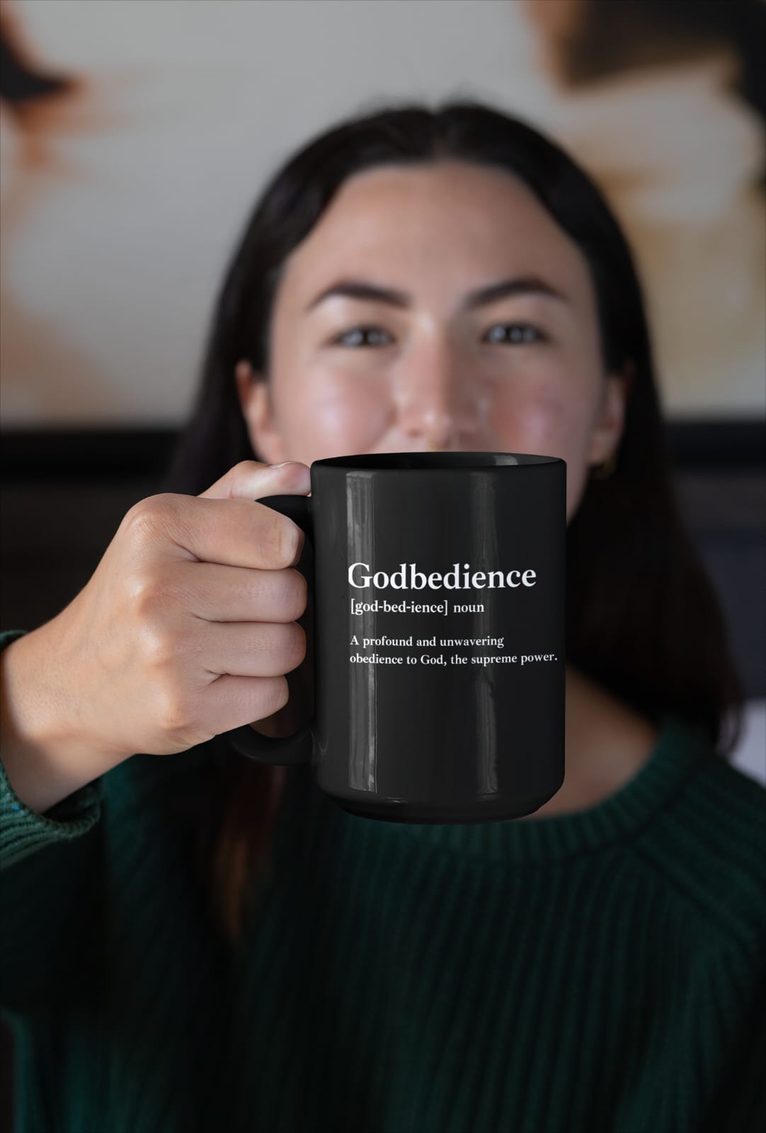 Godbedience Accent Coffee Mug (11, 15oz)