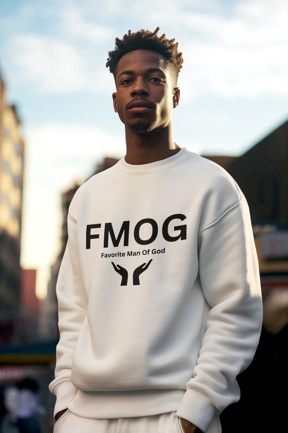 Favorite Man of God (FMOG) Unisex Heavy Blend™ Crewneck Sweatshirt