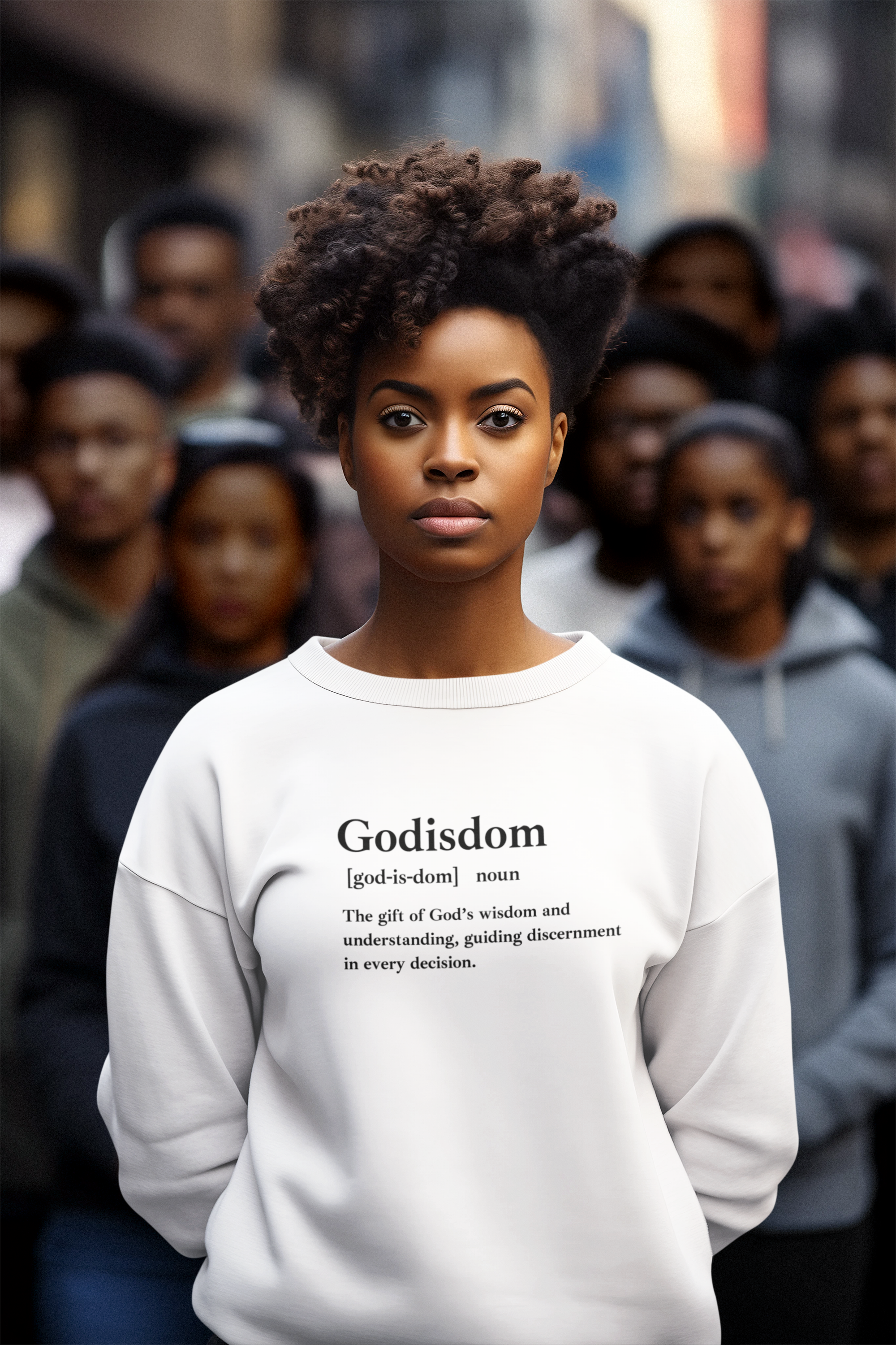 Godisdom Unisex Heavy Blend™ Crewneck Sweatshirt – Comfortable, Durable, Faith-Based Apparel, Ethical Fashion