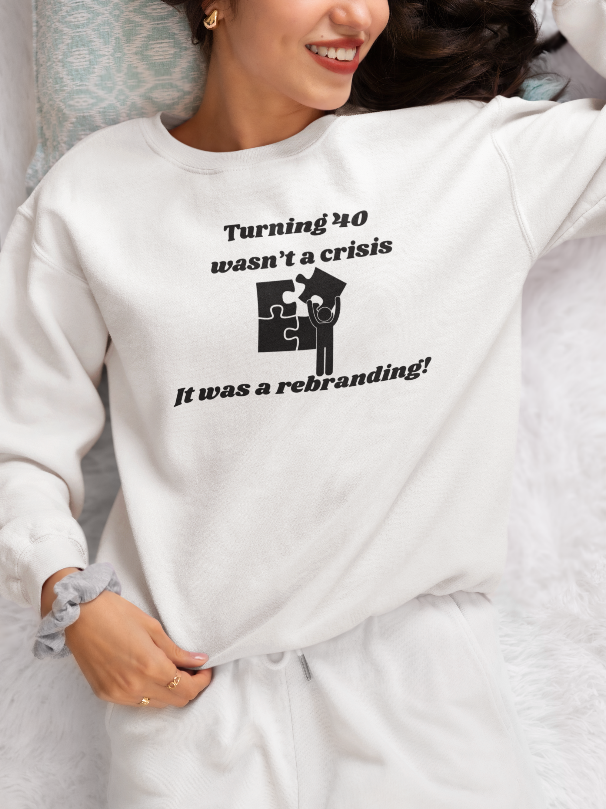 Turning 40 Wasn't a Crisis—It Was a Rebranding! | Unisex Heavy Blend Crewneck Sweatshirt