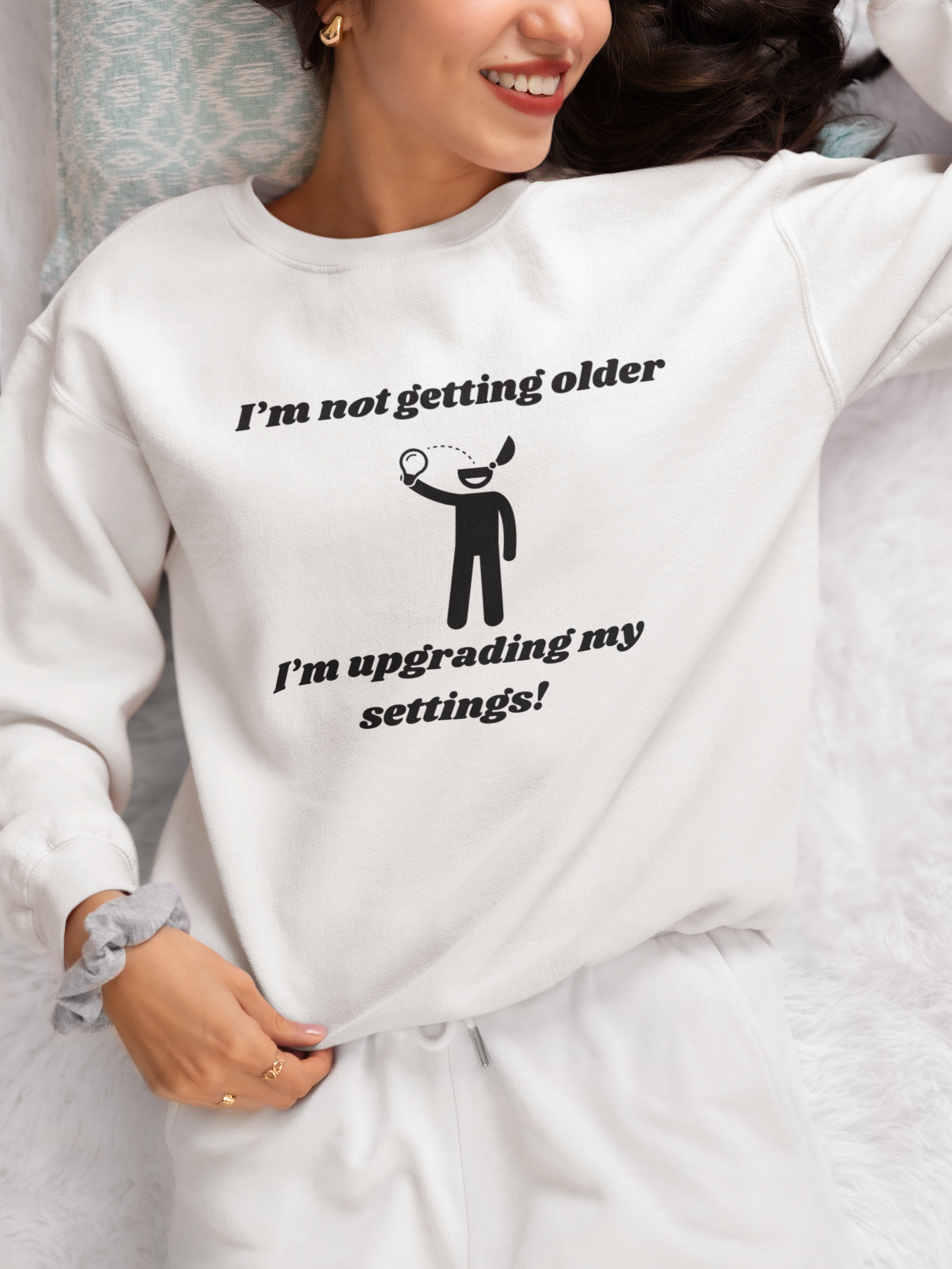 I'm Not Getting Older—I'm Upgrading My Settings! Unisex Heavy Blend Crewneck Sweatshirt