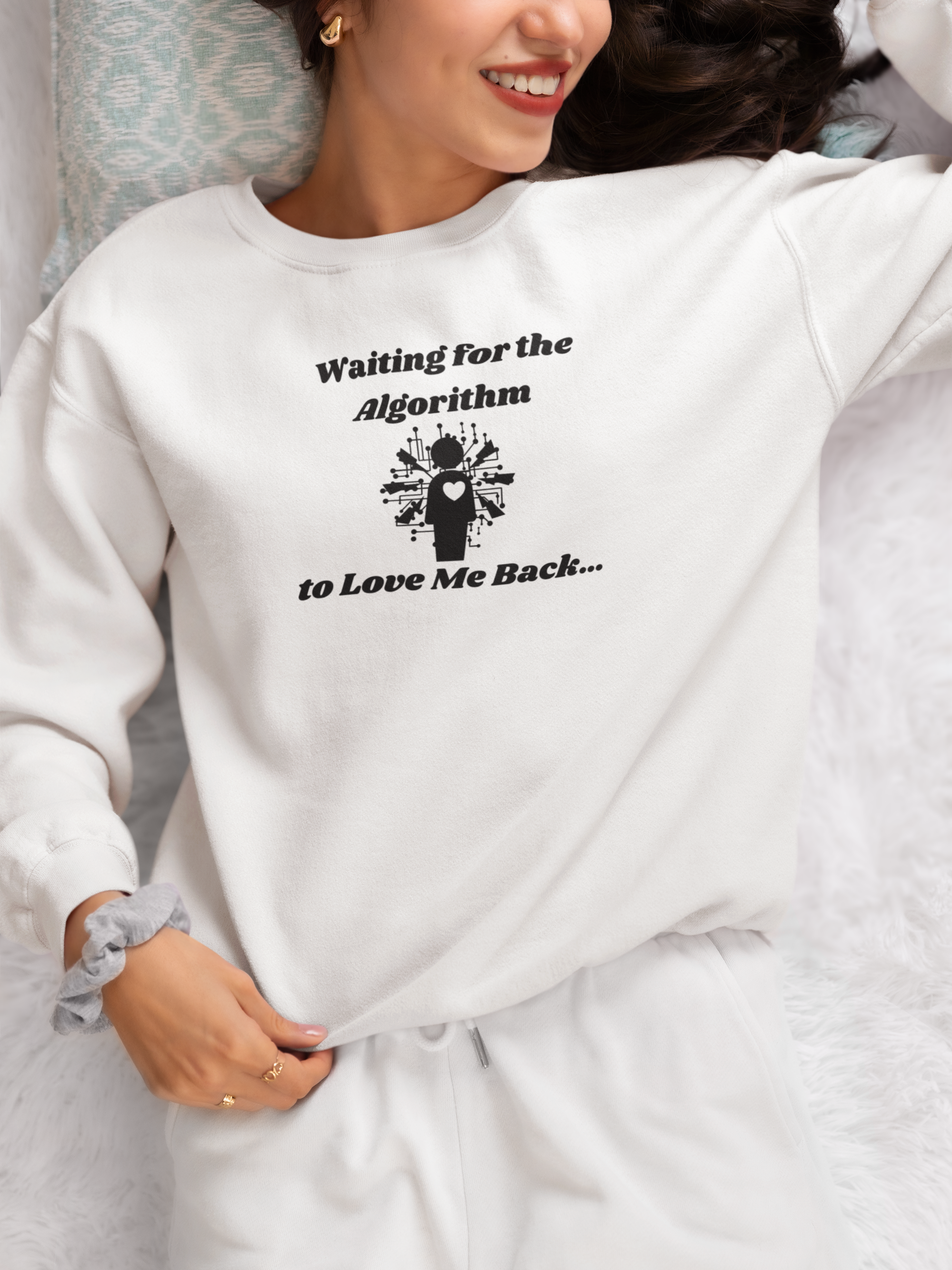 Waiting for the Algorithm to Love Me Back... Unisex Heavy Blend Crewneck Sweatshirt