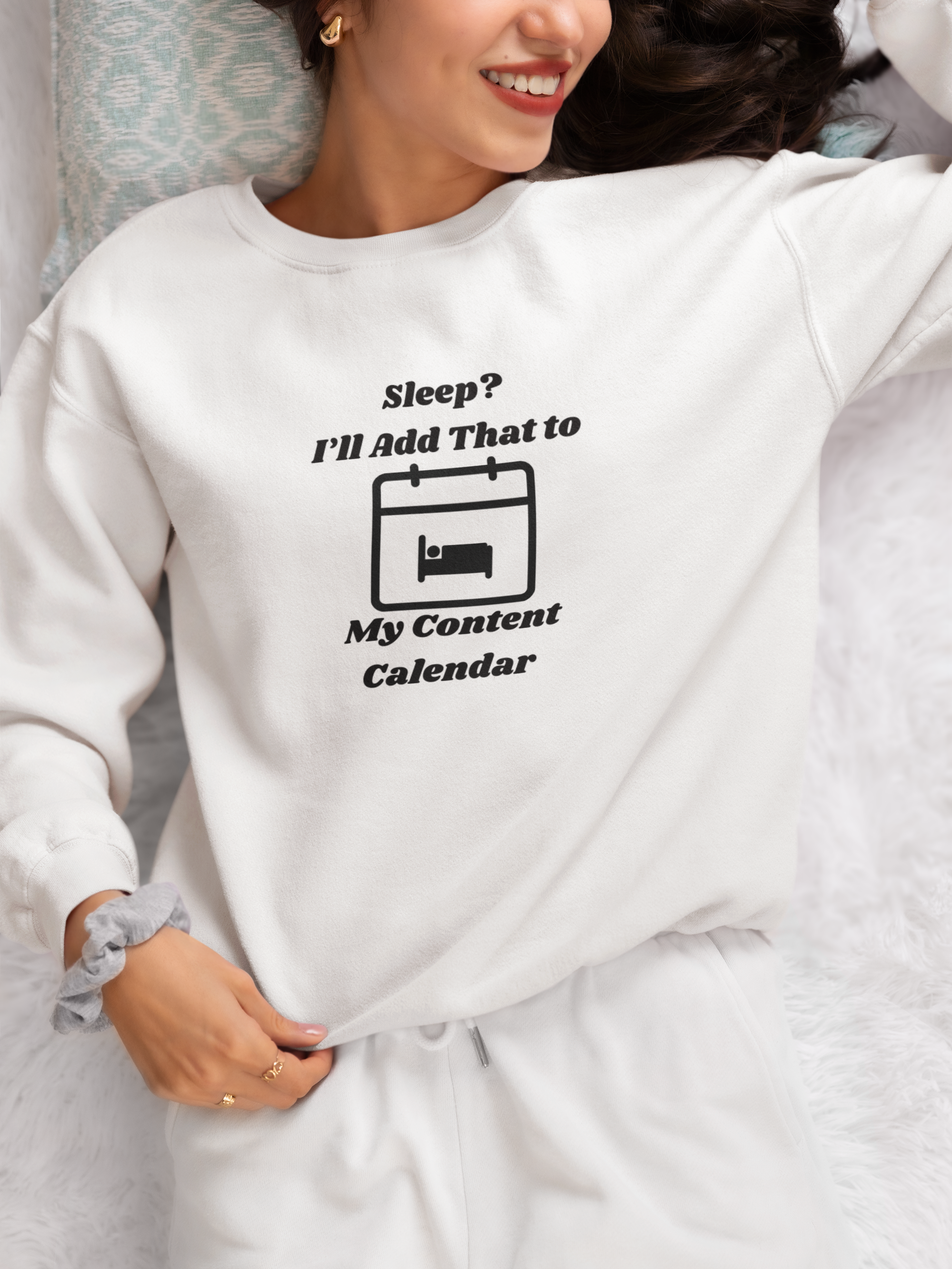 Sleep? I'll Add That to My Content Calendar Unisex Heavy Blend Crewneck Sweatshirt