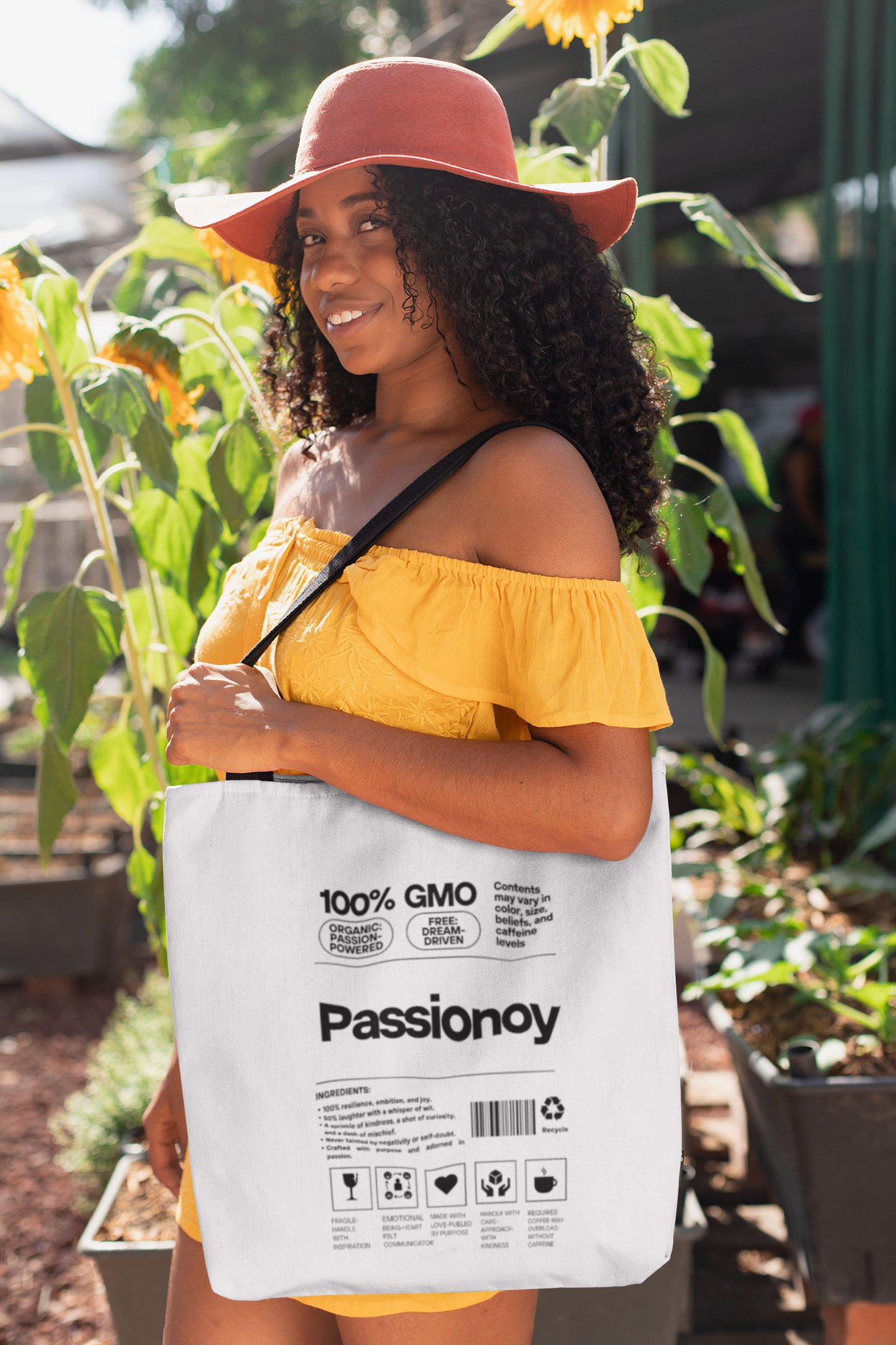 Passionoy Label Tote Bag - Custom Printed Stylish and Functional Tote
