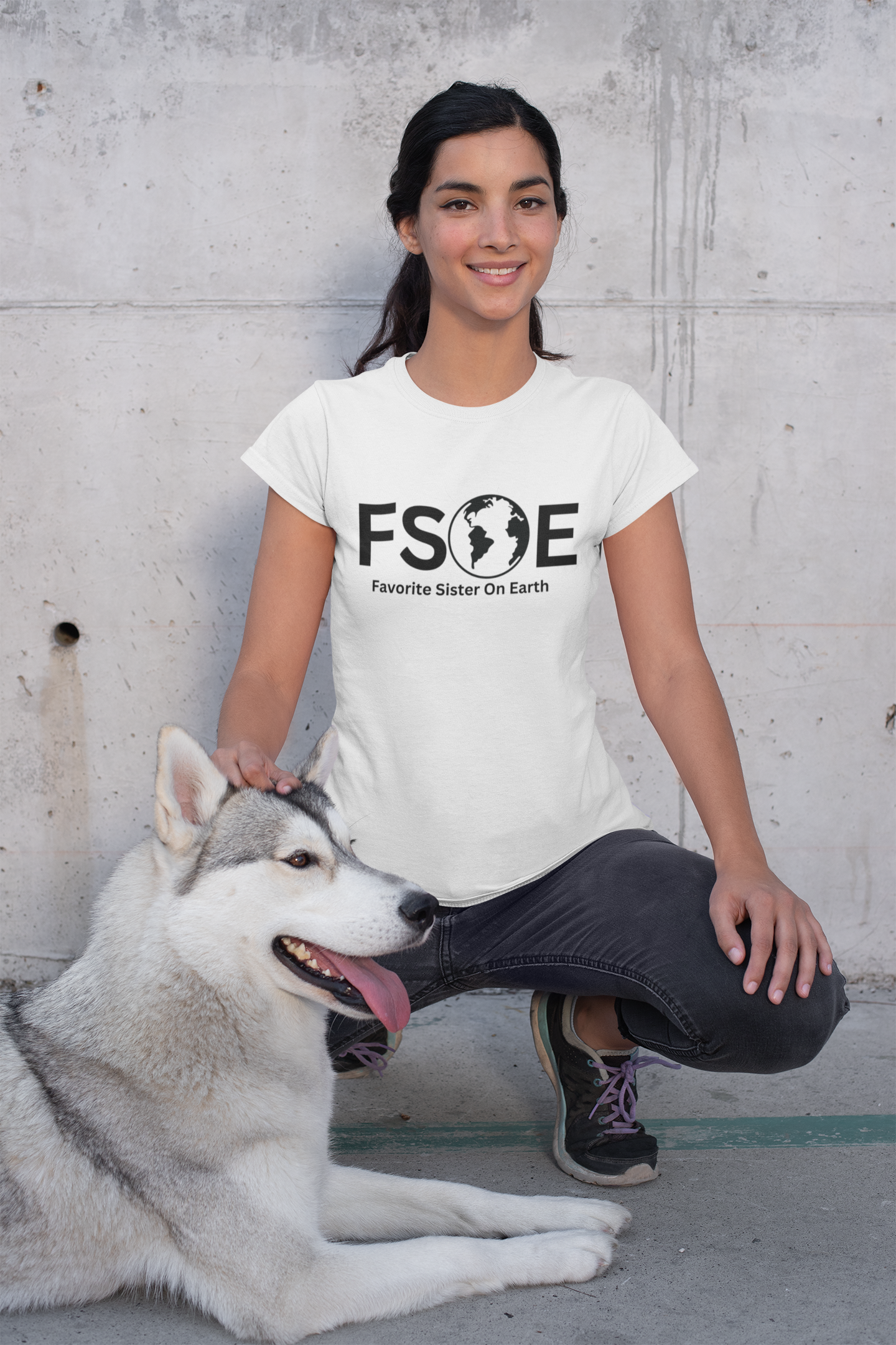 Favorite Sister On Earth (FSOE) - Comfort Colors 1717 Garment-Dyed T-Shirt