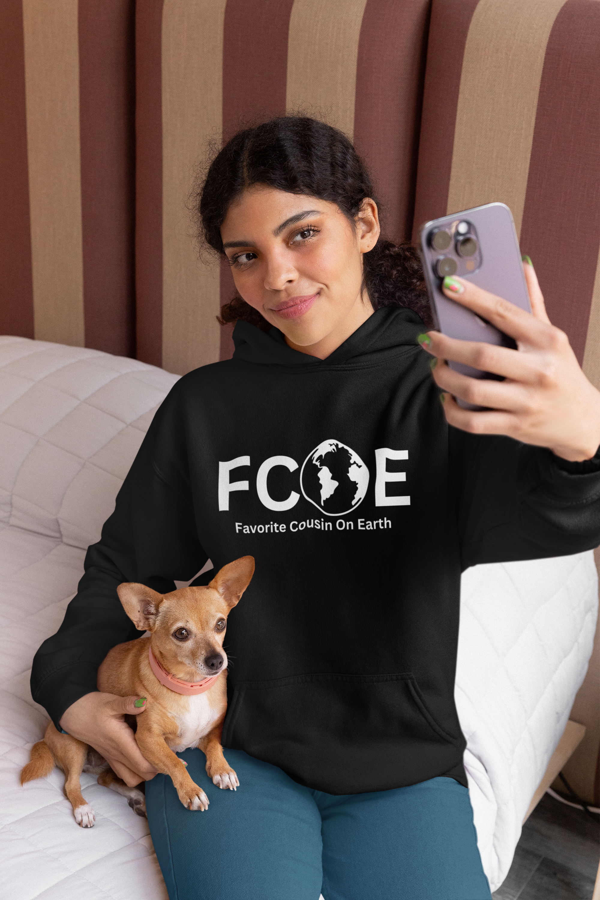 Favorite Cousin On Earth (FCOE) Unisex Heavy Blend™ Hooded Sweatshirt
