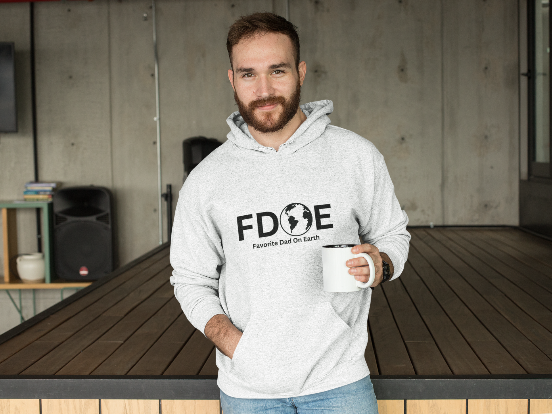 Favorite Dad On Earth (FDOE) Unisex Heavy Blend™ Hooded Sweatshirt