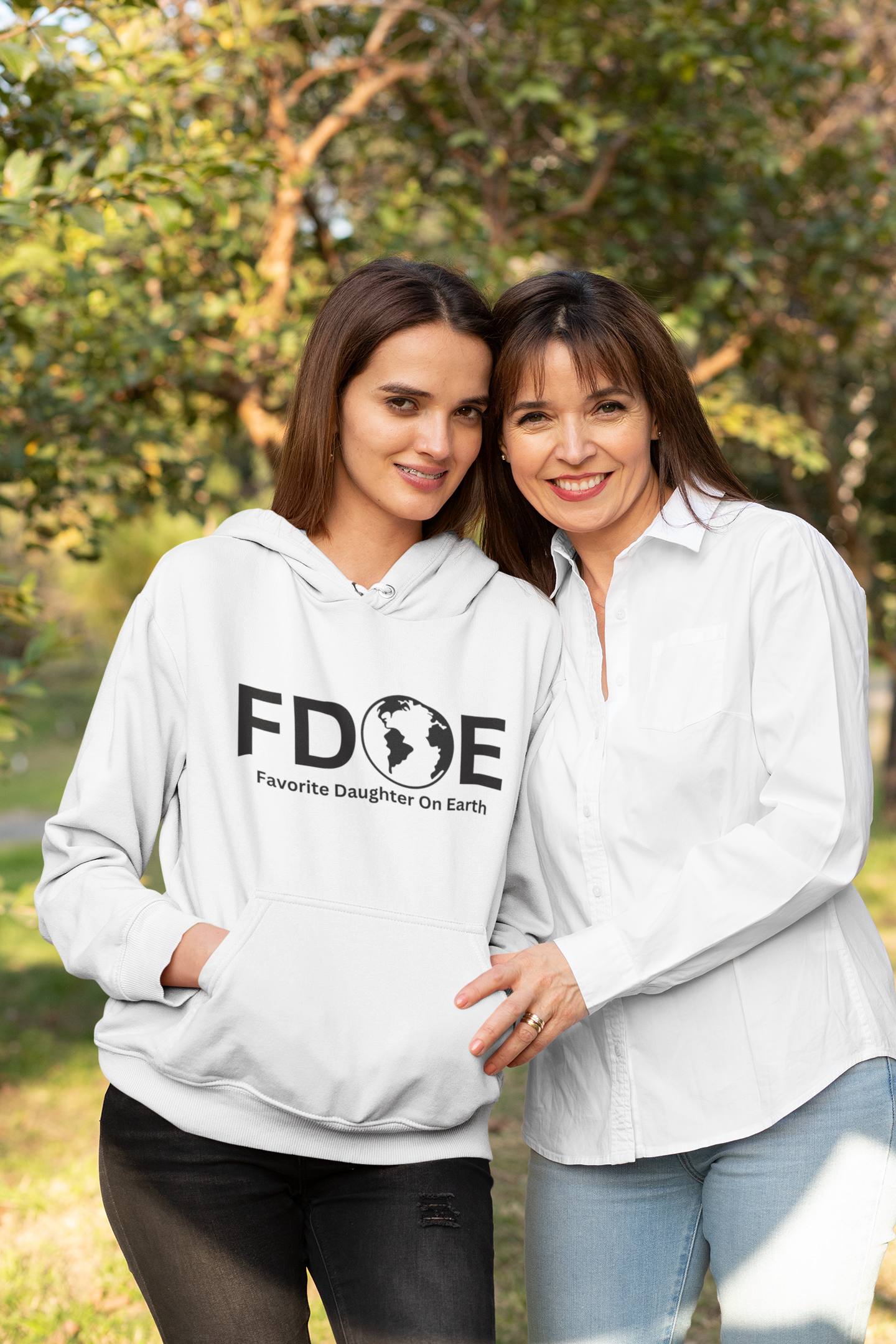 Favorite Daughter On Earth (FDOE) - Unisex Heavy Blend Hooded Sweatshirt