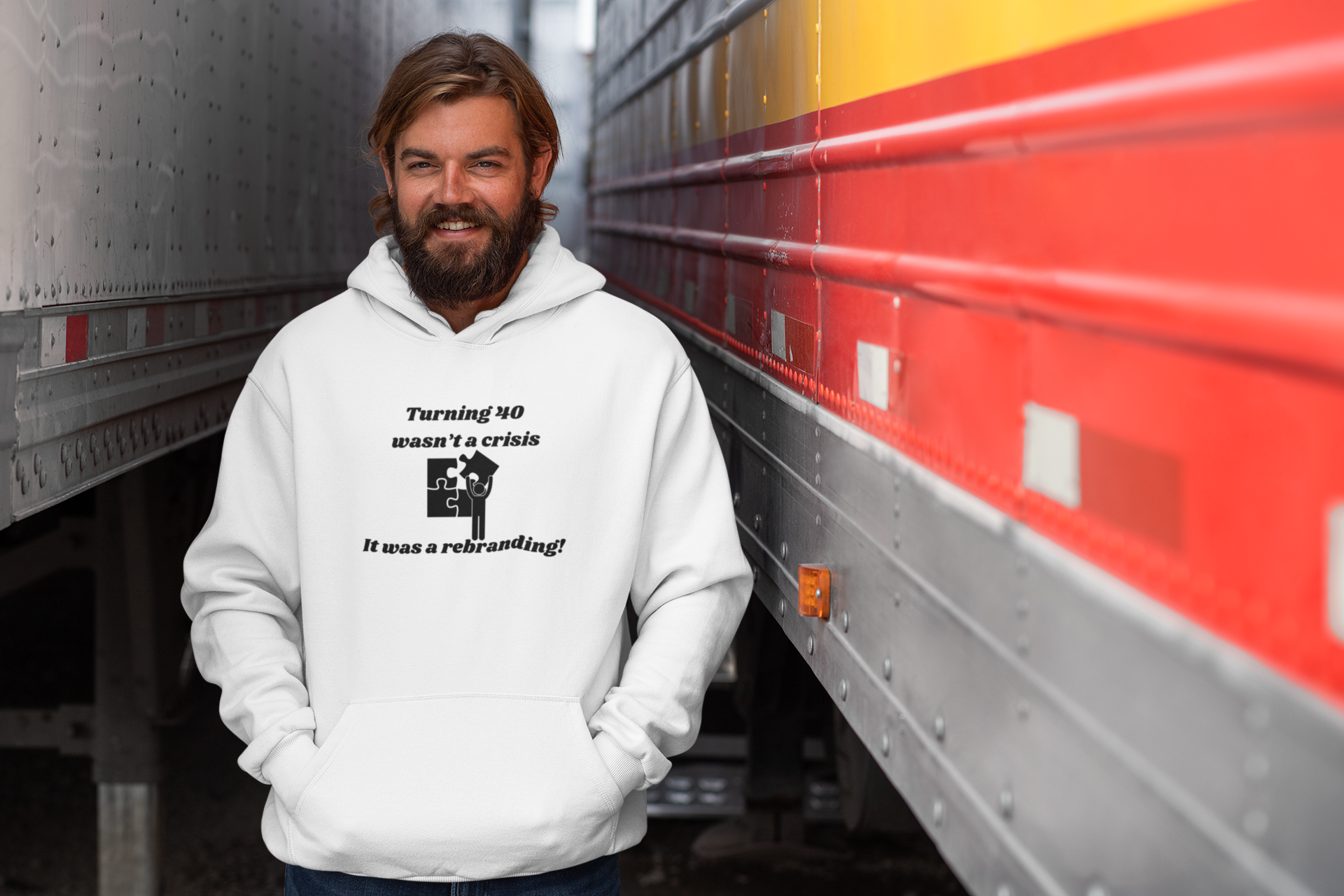 Turning 40 Wasn’t a Crisis, It Was a Rebranding! Hoodie – Unisex Heavy Blend™ Pullover