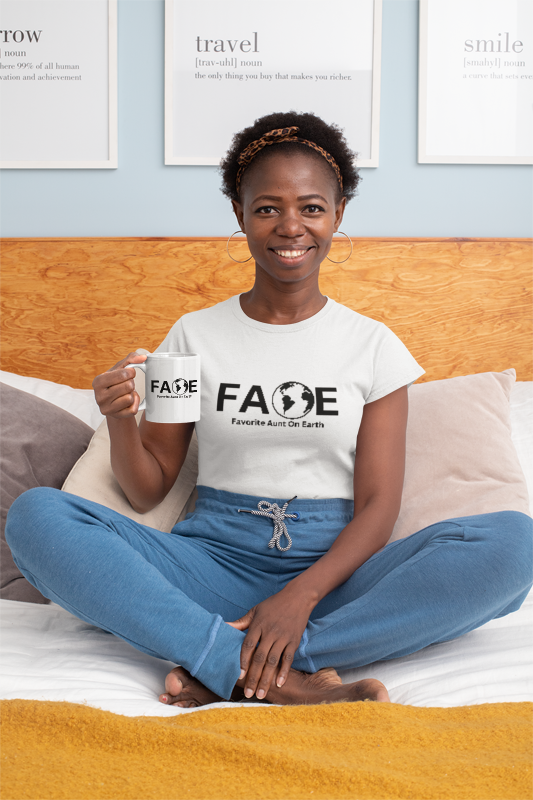 Favorite Aunt On Earth T-Shirt - (FAOE) Logo Tee for Women