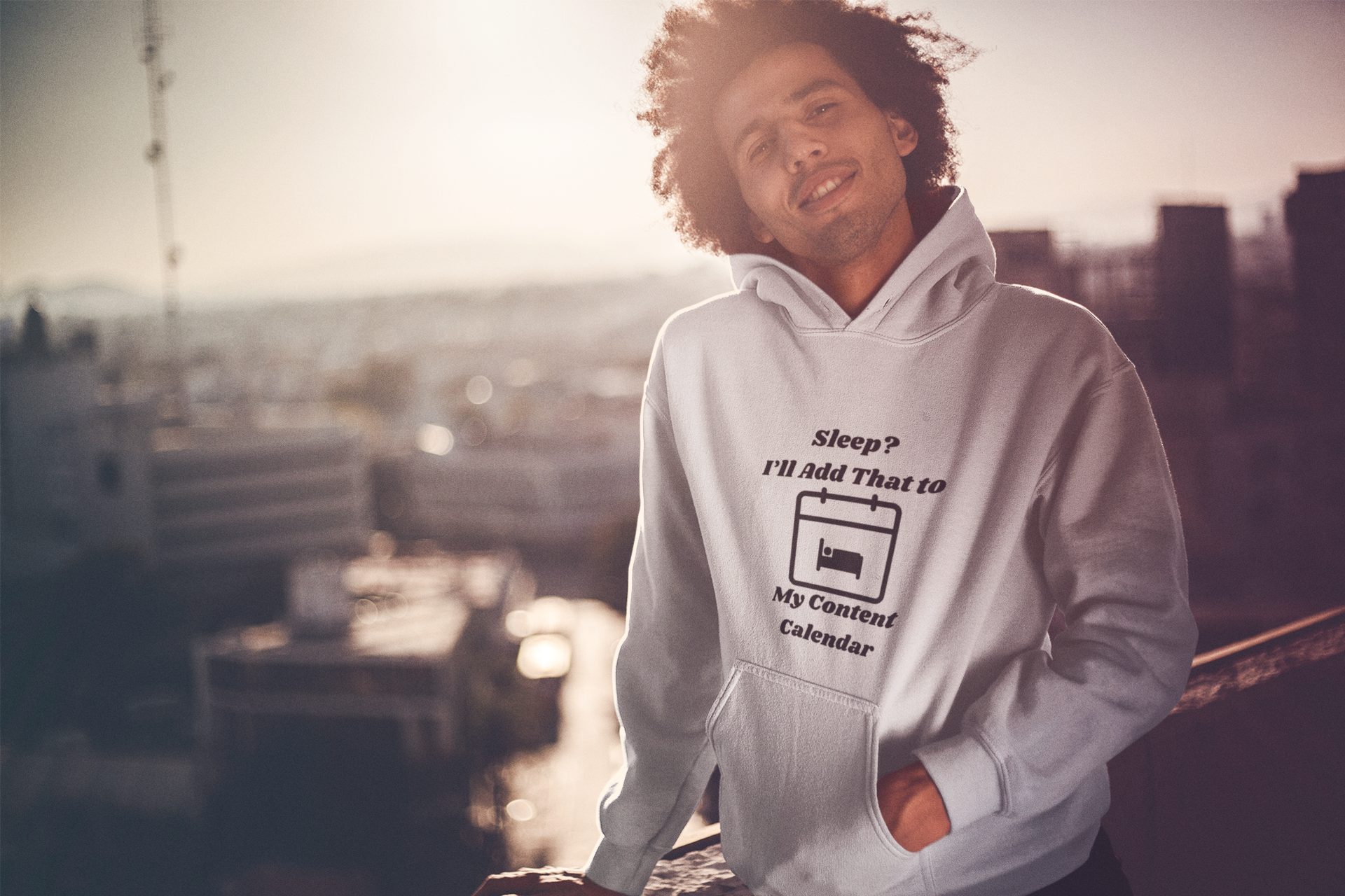 Sleep? I'll Add That to My Content Calendar Hoodie – Unisex Heavy Blend™ Pullover