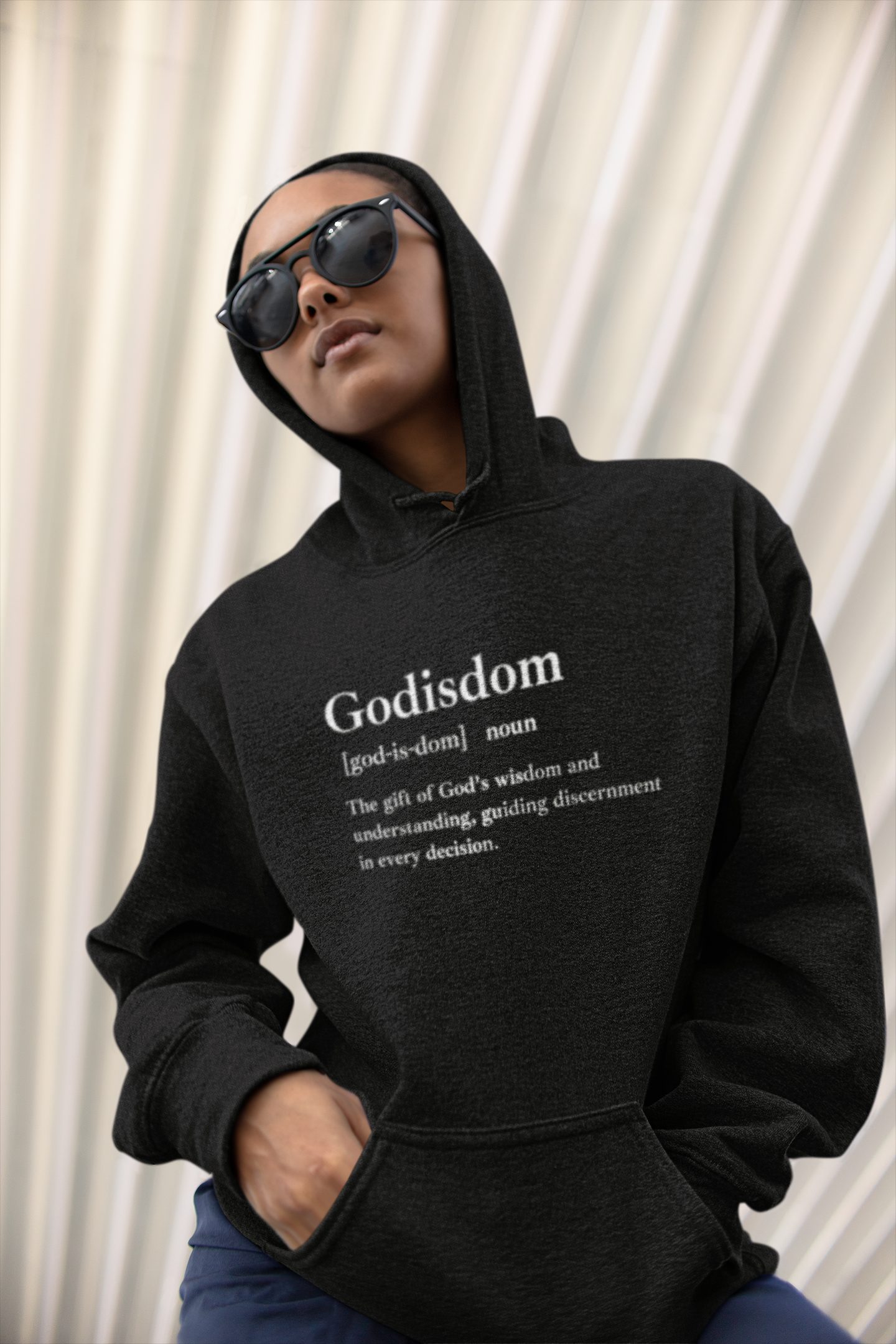 Godisdom Unisex Heavy Blend™ Hooded Sweatshirt – Faith-Based Apparel, Comfortable Hoodie, Ethical Fashion