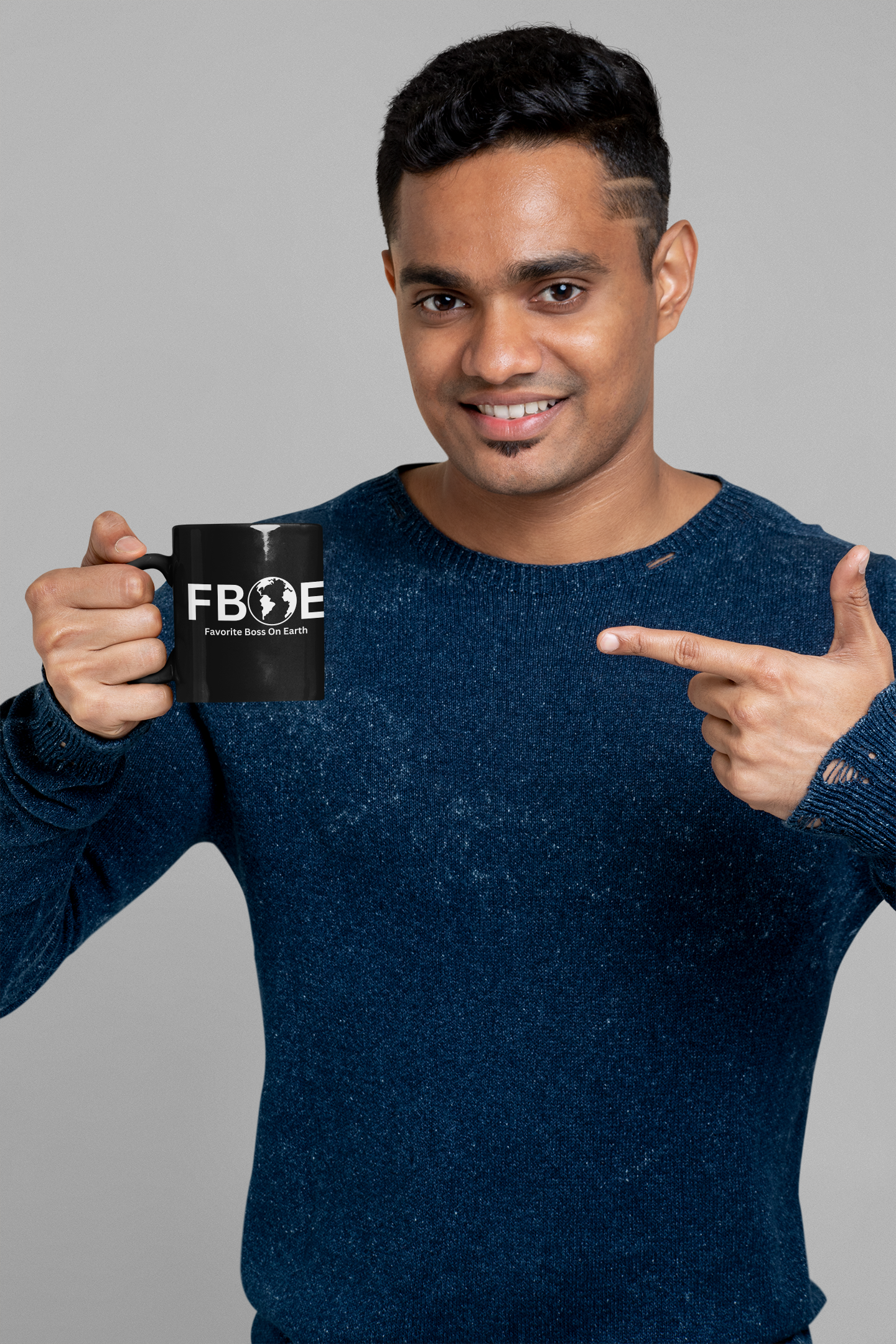 Favorite Boss On Earth (FBOE) Accent Coffee Mug (11oz, 15oz)