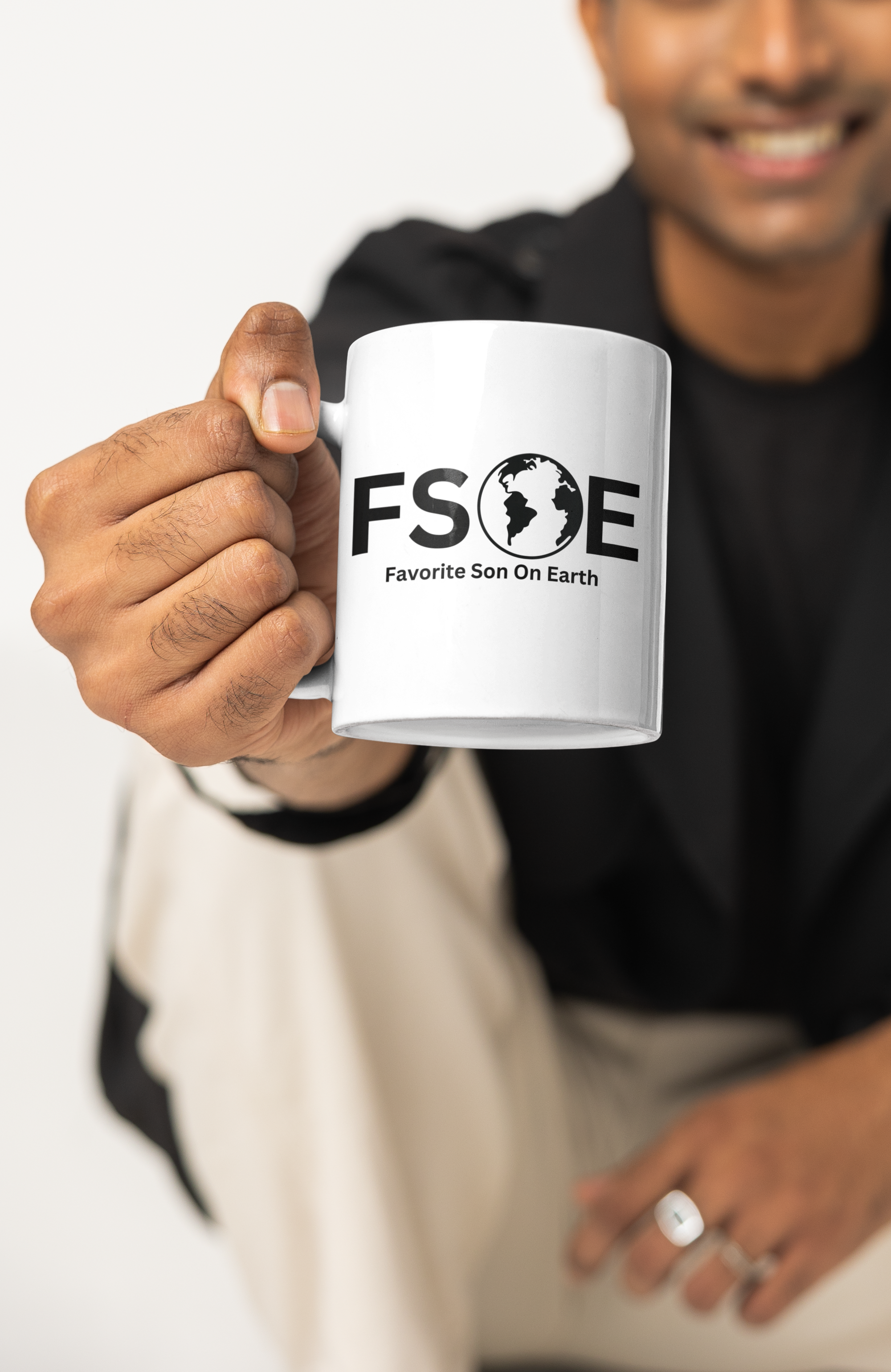 Favorite Son On Earth (FSOE) Accent Coffee Mug (11oz, 15oz)