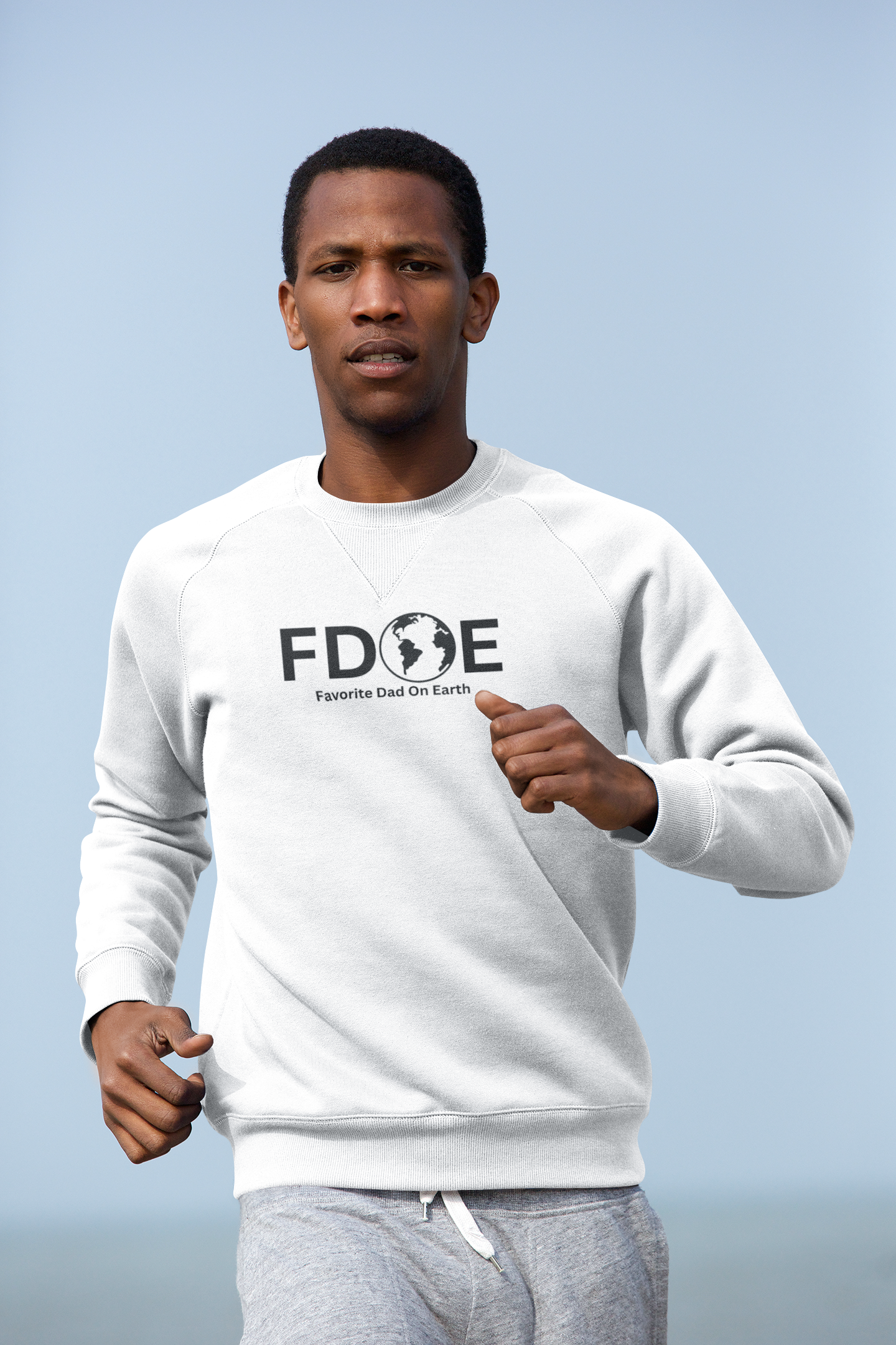 Favorite Dad On Earth (FDOE) Unisex Heavy Blend™ Crewneck Sweatshirt