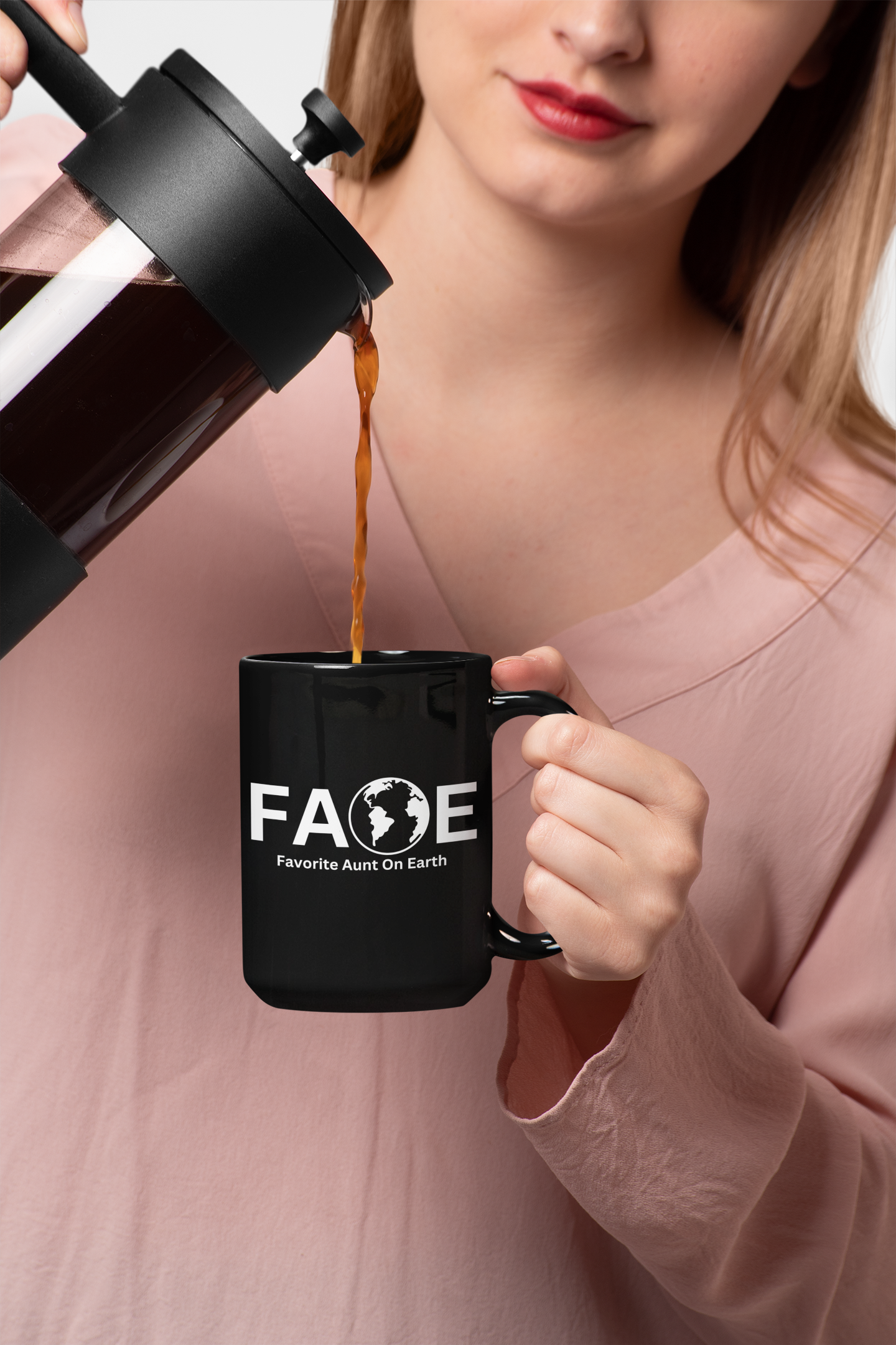 Favorite Aunt On Earth (FAOE) Accent Coffee Mug (11oz, 15oz)