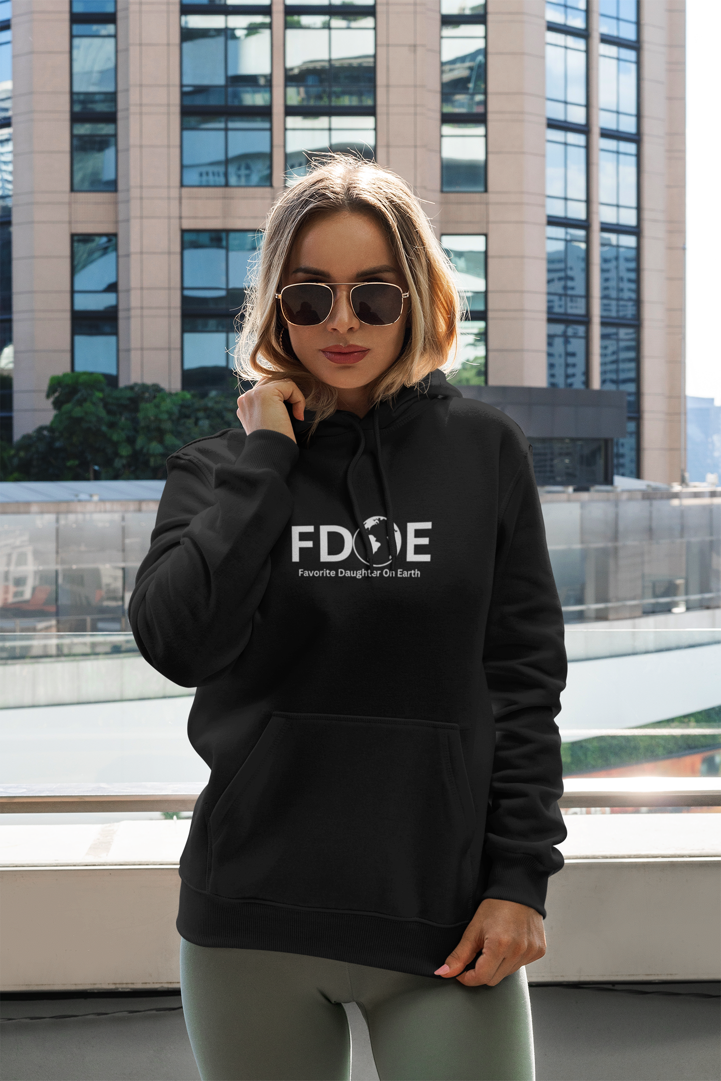 Favorite Daughter On Earth (FDOE) Unisex Heavy Blend™ Hooded Sweatshirt