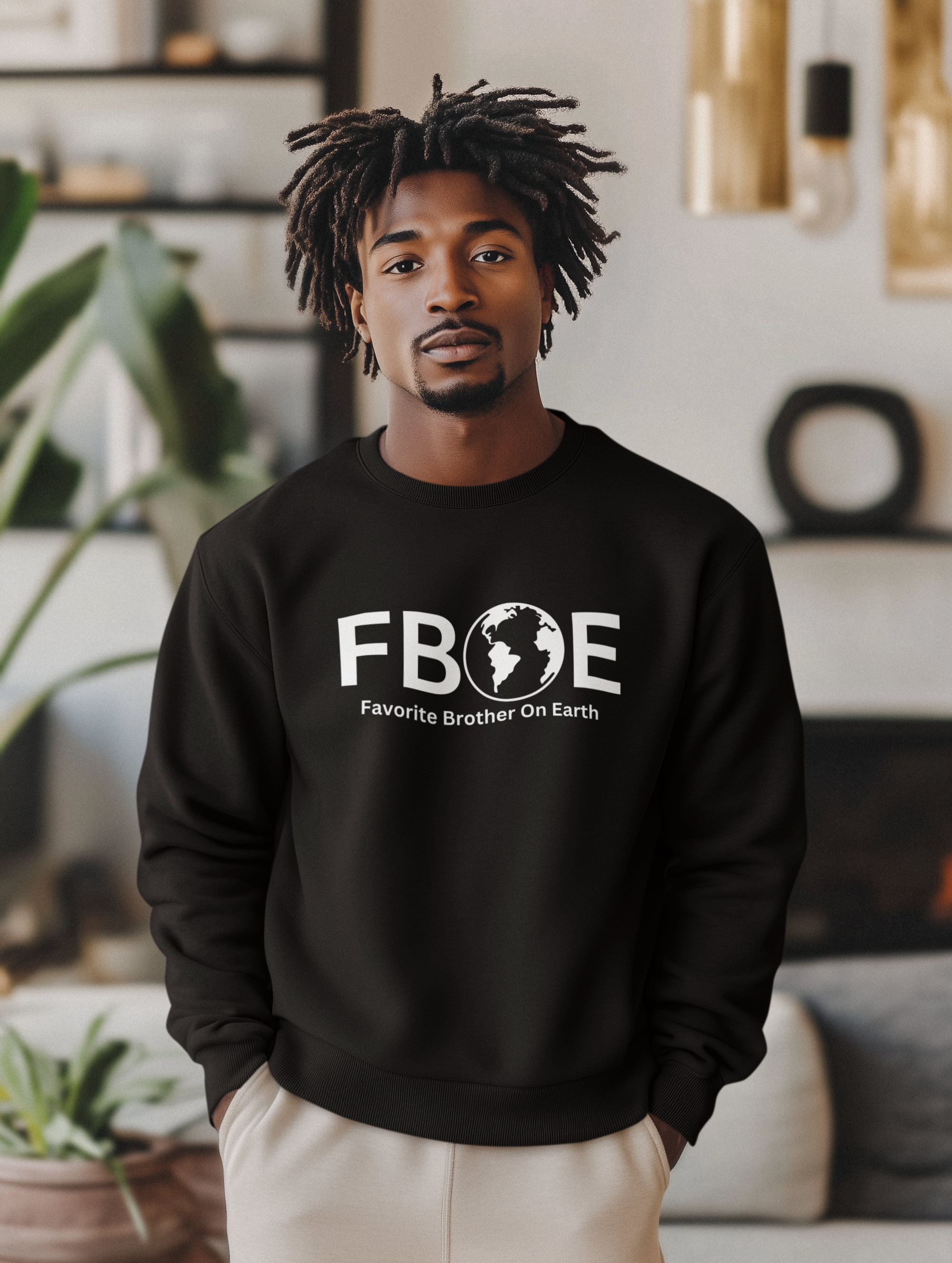 Favorite Brother On Earth (FBOE) - Unisex Heavy Blend Crewneck Sweatshirt