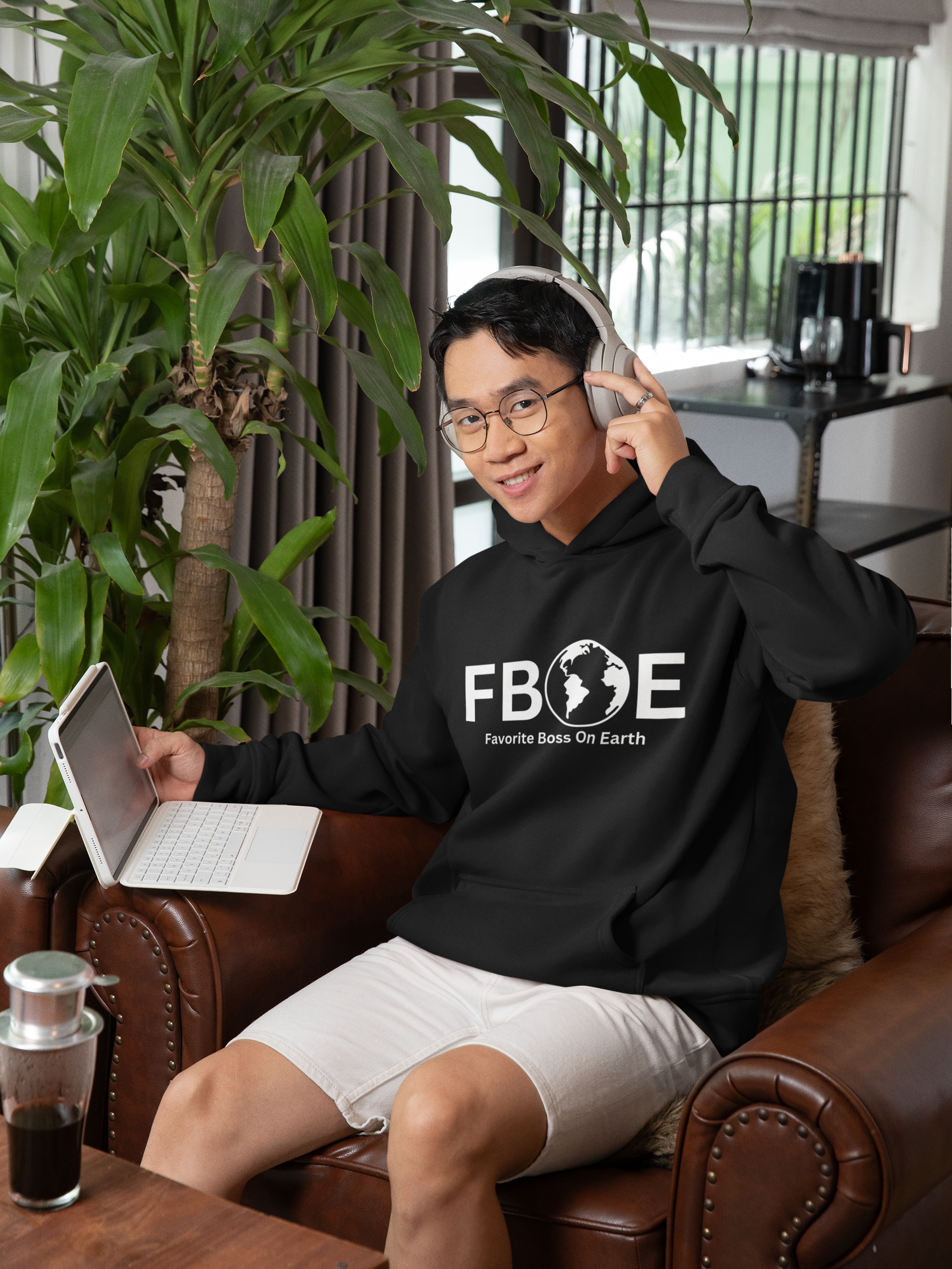 Favorite Boss On Earth (FBOE) Hooded Sweatshirt - Cozy and Stylish Gift for Leaders