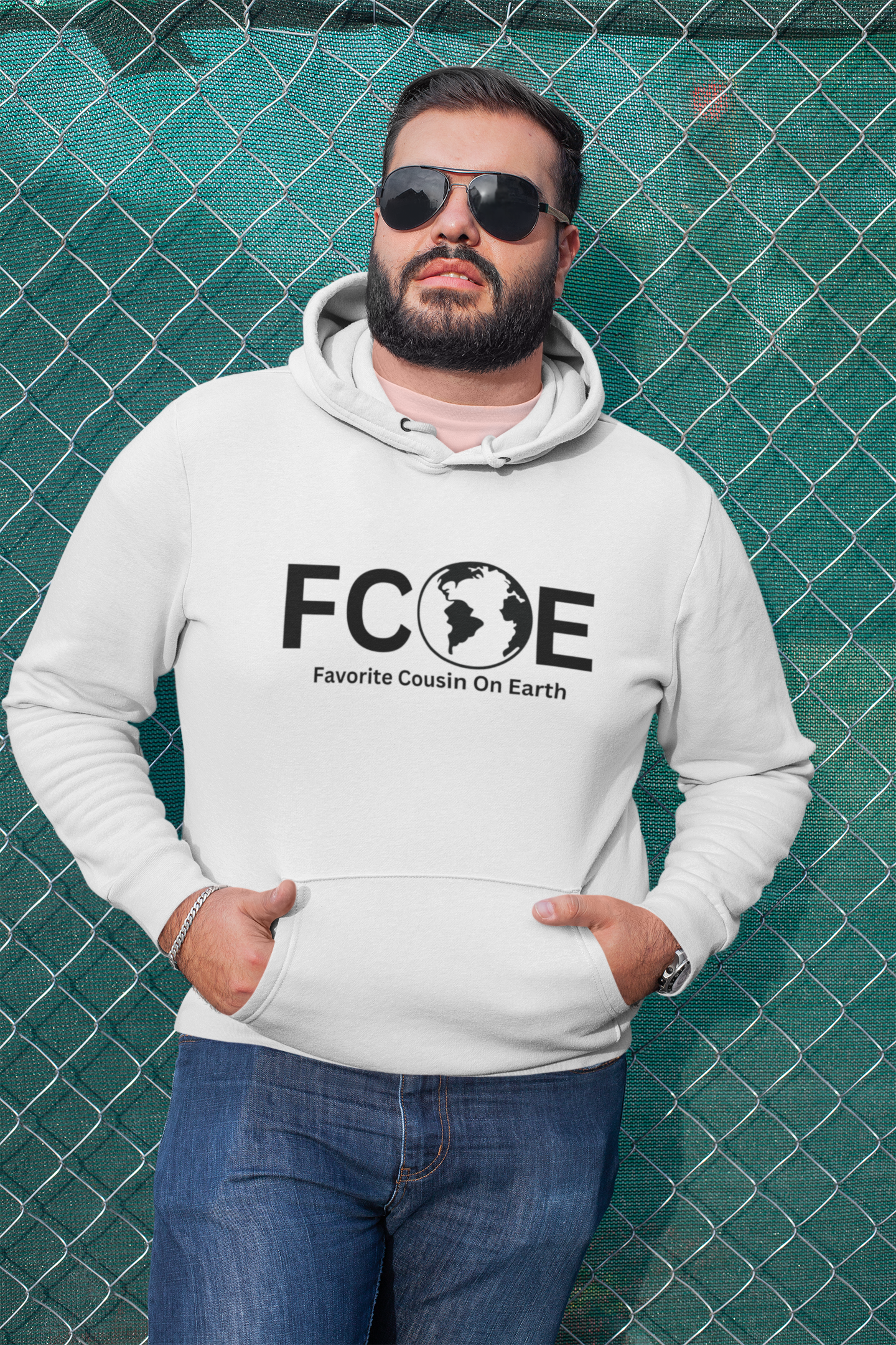 Favorite Cousin On Earth (FCOE) Unisex Heavy Blend™ Hooded Sweatshirt
