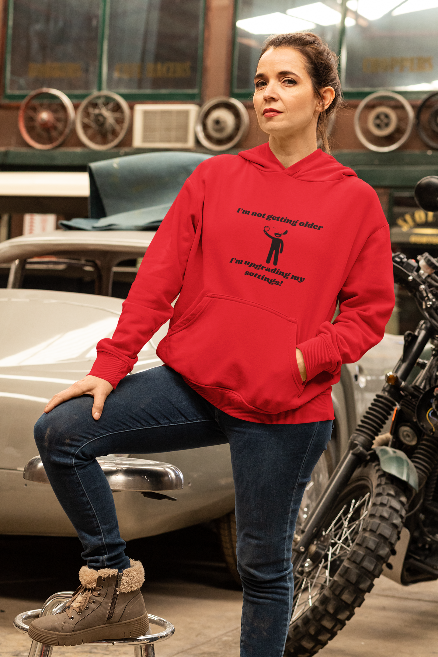 I'm Not Getting Older, I'm Upgrading My Settings! Hoodie – Unisex Heavy Blend™ Pullover