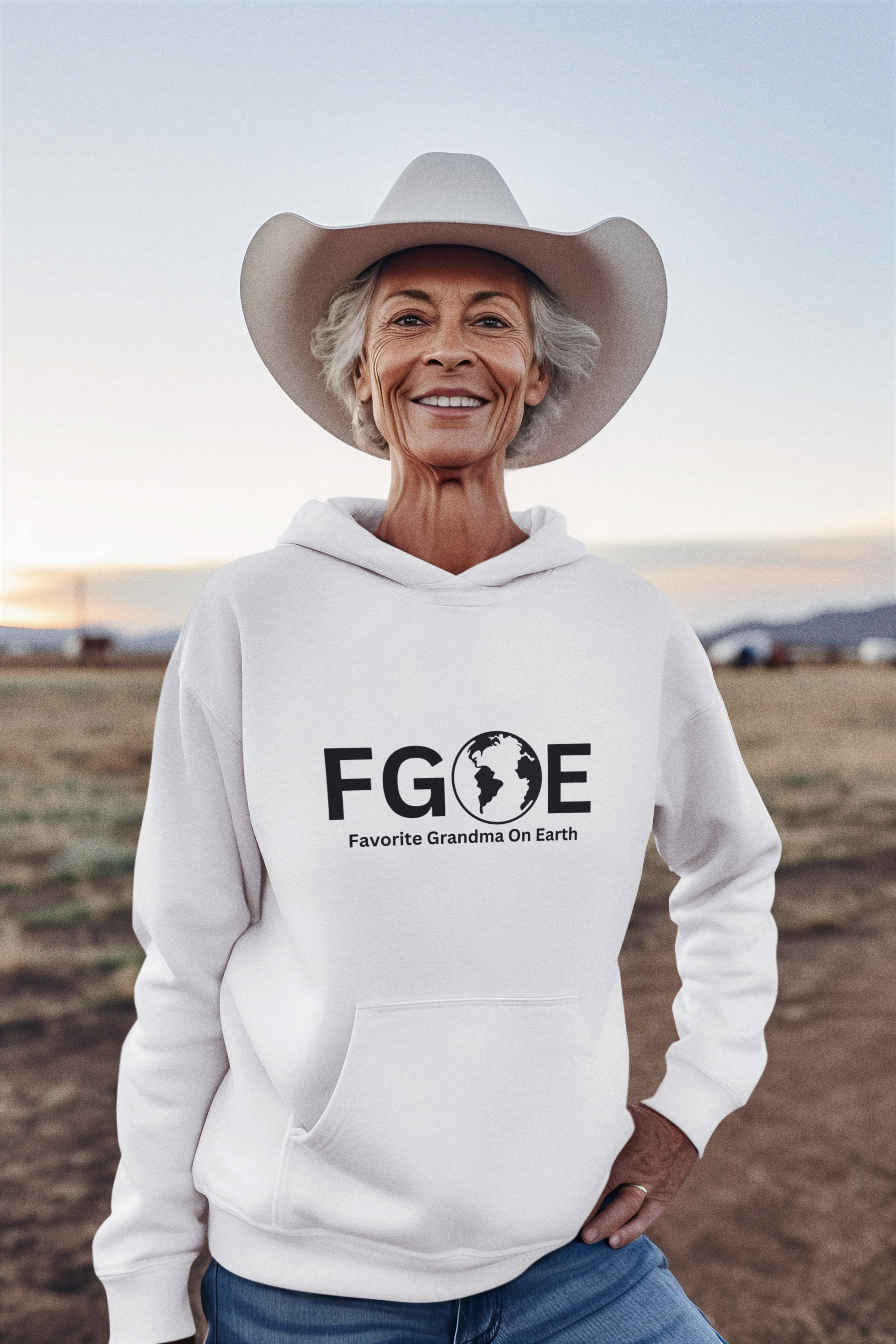 Favorite Grandma On Earth Hoodie - (FGOE) Logo Sweatshirt