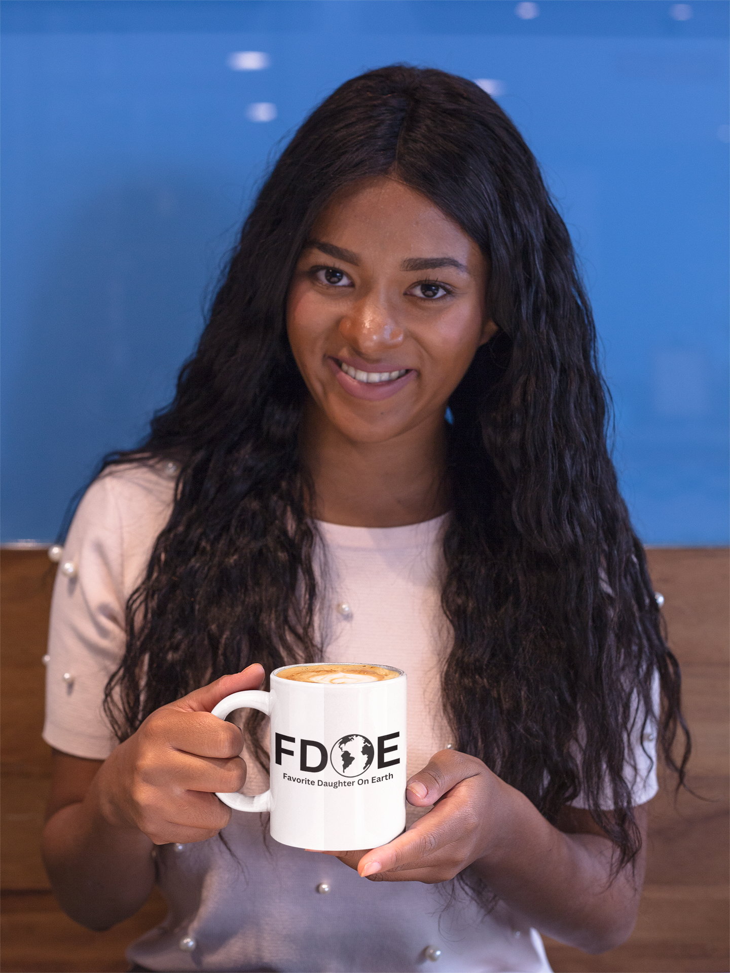 Favorite Daughter On Earth (FDOE) Accent Coffee Mug (11oz, 15oz)